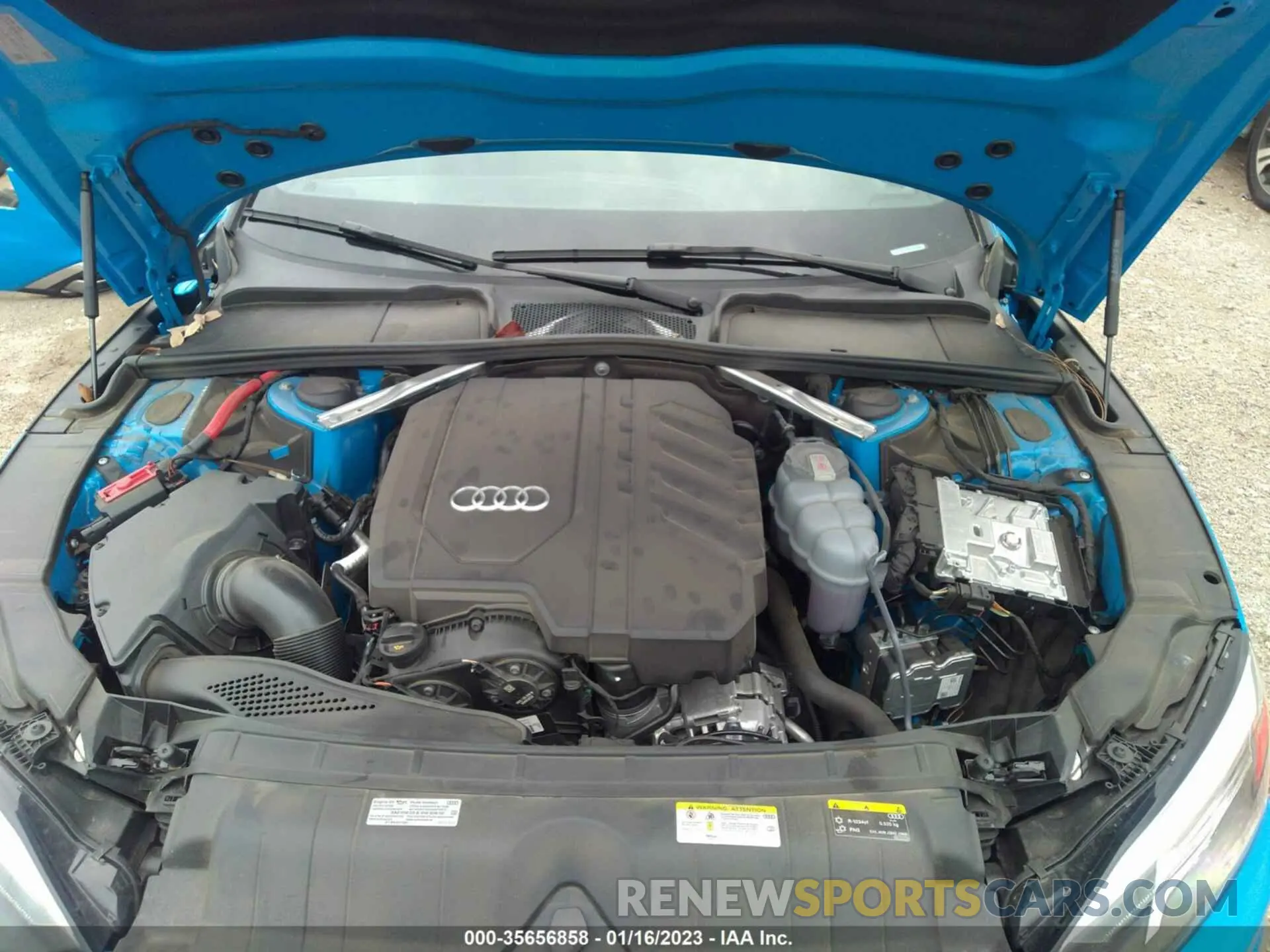 10 fotografías del automóvil dañado WAUSAAF56NA025482 AUDI A5 COUPE 2022