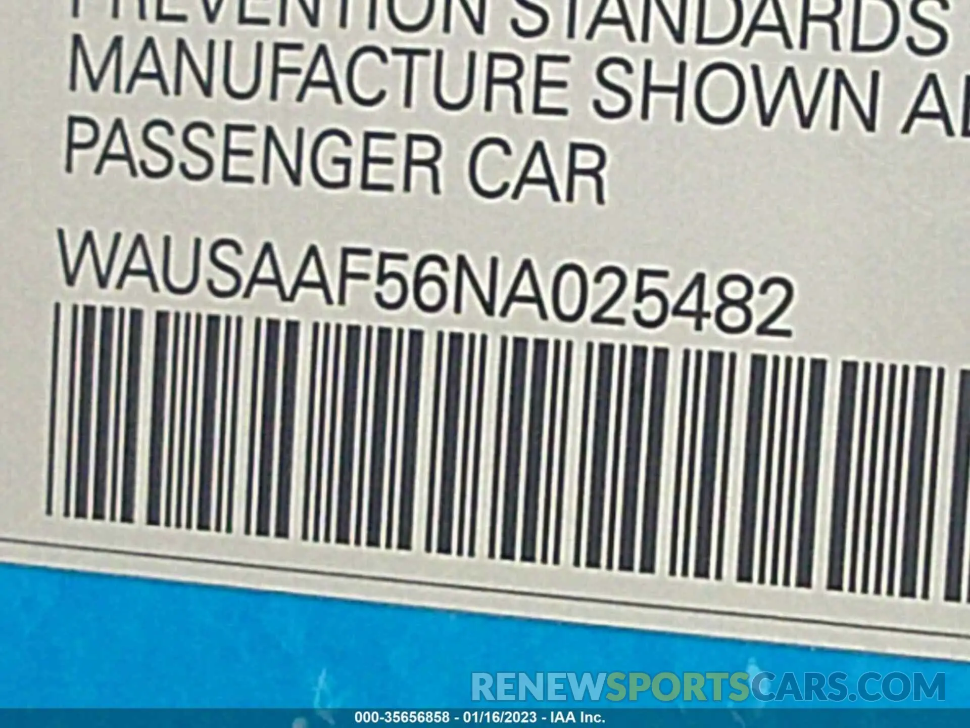 9 fotografías del automóvil dañado WAUSAAF56NA025482 AUDI A5 COUPE 2022