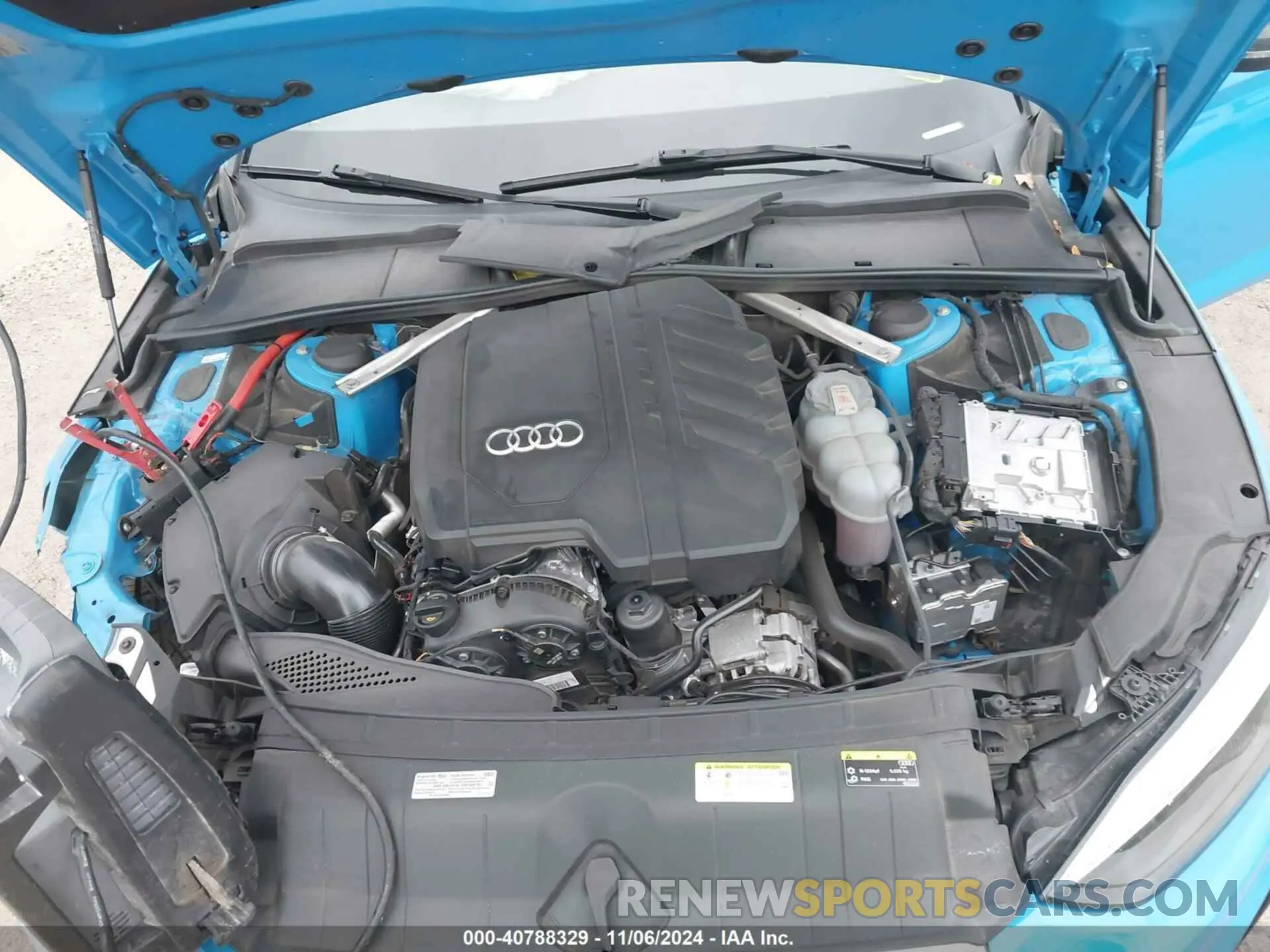 10 fotografías del automóvil dañado WAUTAAF57NA016973 AUDI A5 COUPE 2022
