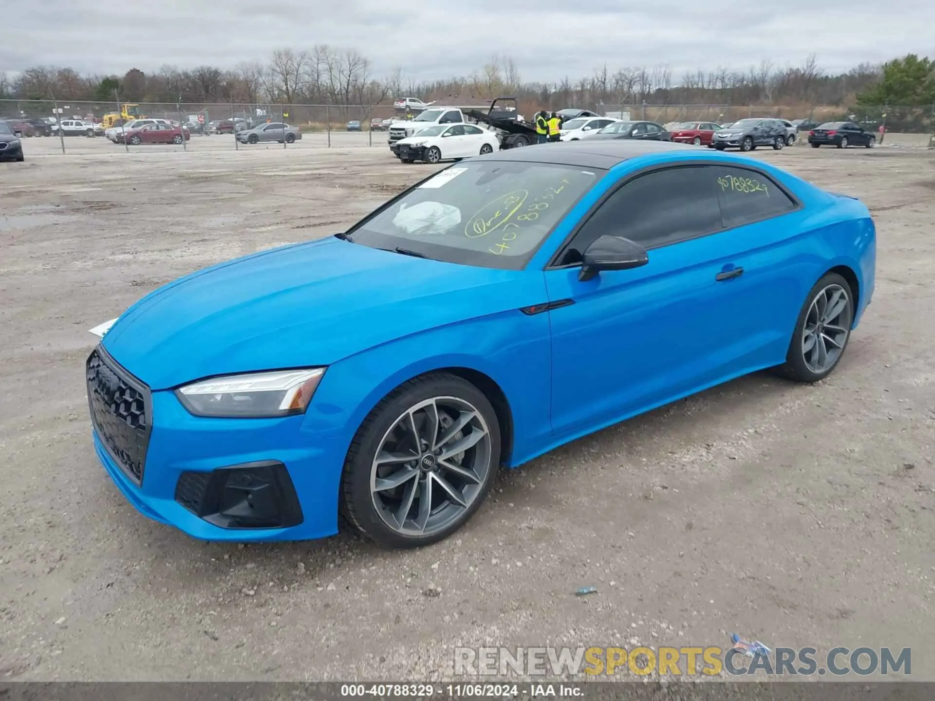 2 fotografías del automóvil dañado WAUTAAF57NA016973 AUDI A5 COUPE 2022