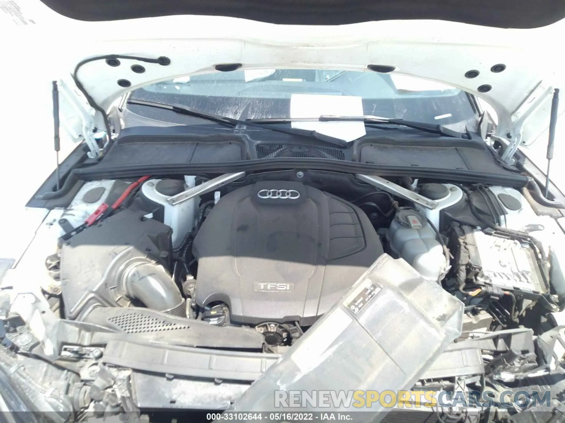 10 fotografías del automóvil dañado WAUANCF50KA055374 AUDI A5 SPORTBACK 2019