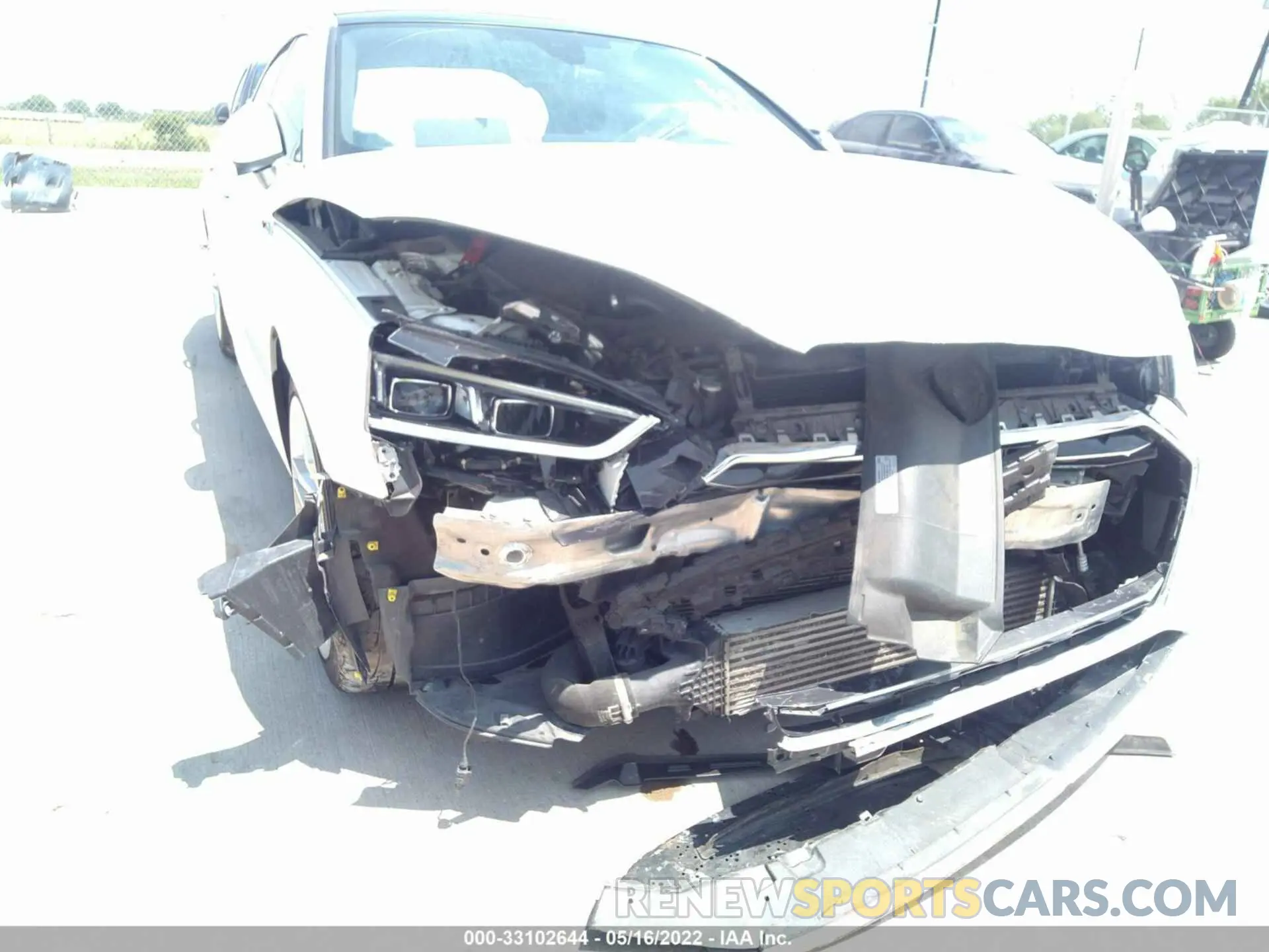 6 fotografías del automóvil dañado WAUANCF50KA055374 AUDI A5 SPORTBACK 2019