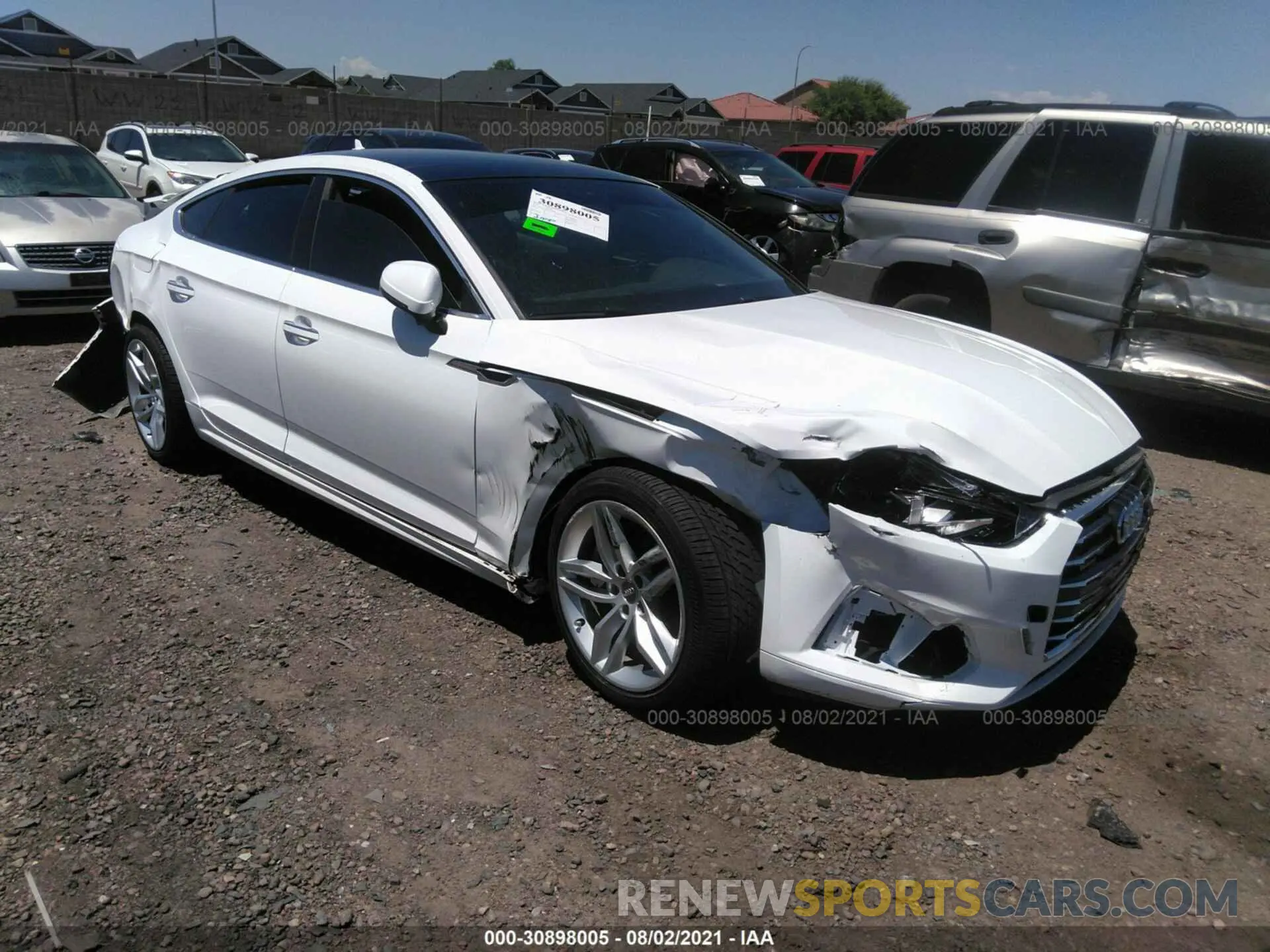 1 fotografías del automóvil dañado WAUANCF51KA056677 AUDI A5 SPORTBACK 2019