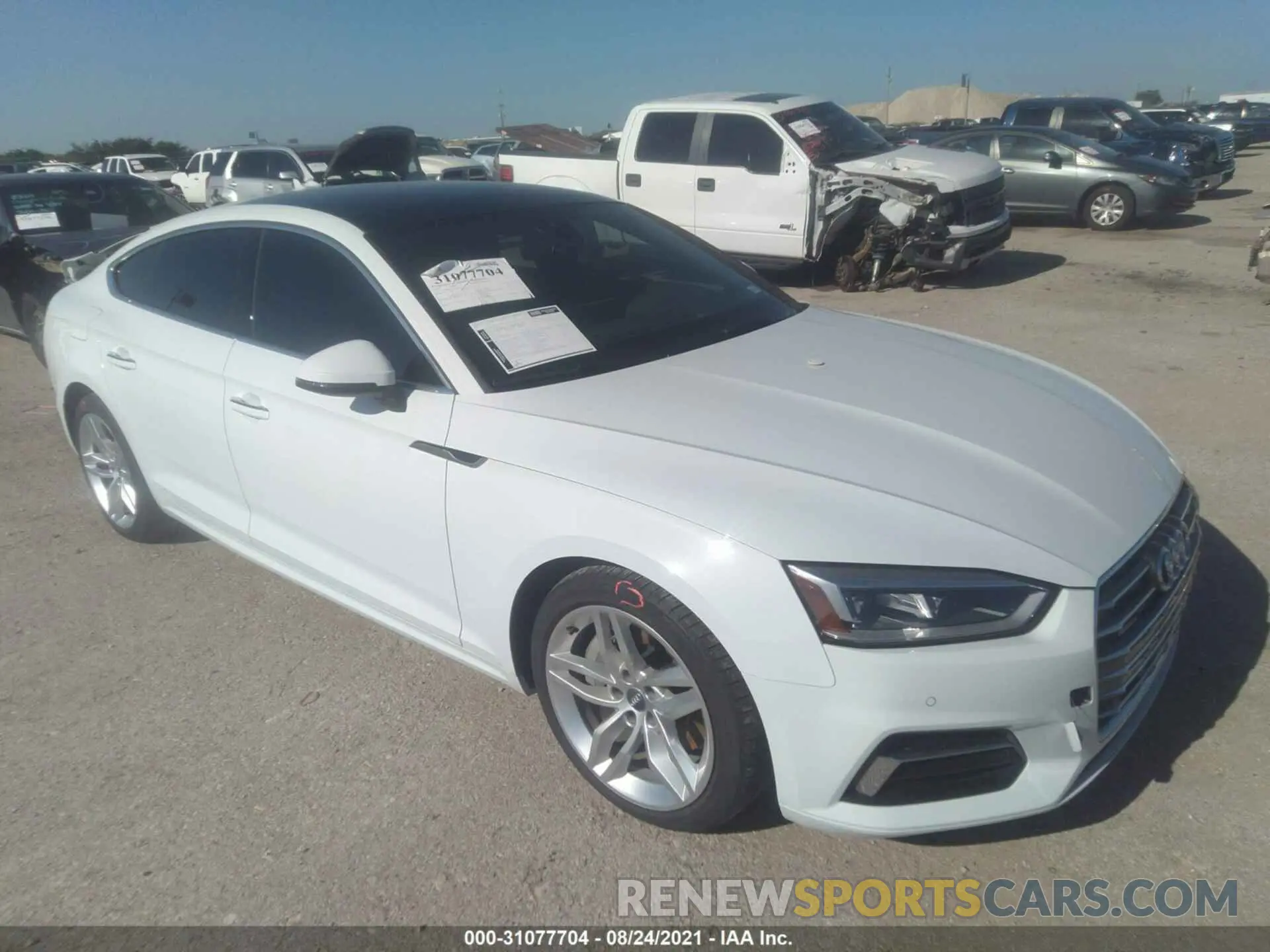 1 fotografías del automóvil dañado WAUBNCF57KA095777 AUDI A5 SPORTBACK 2019