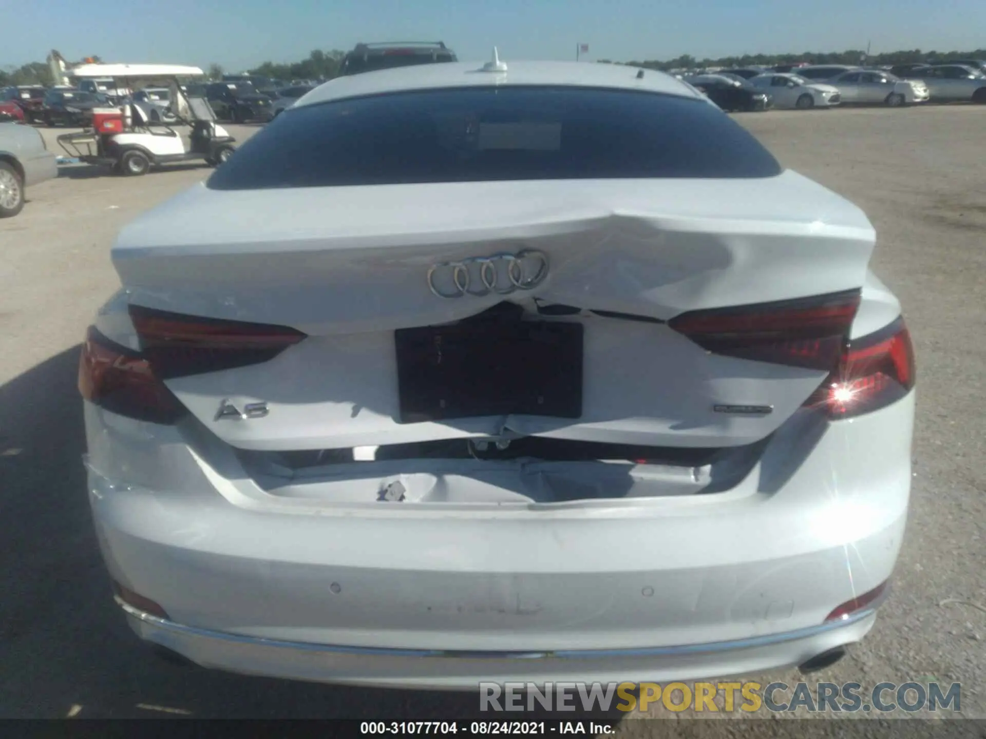 6 fotografías del automóvil dañado WAUBNCF57KA095777 AUDI A5 SPORTBACK 2019