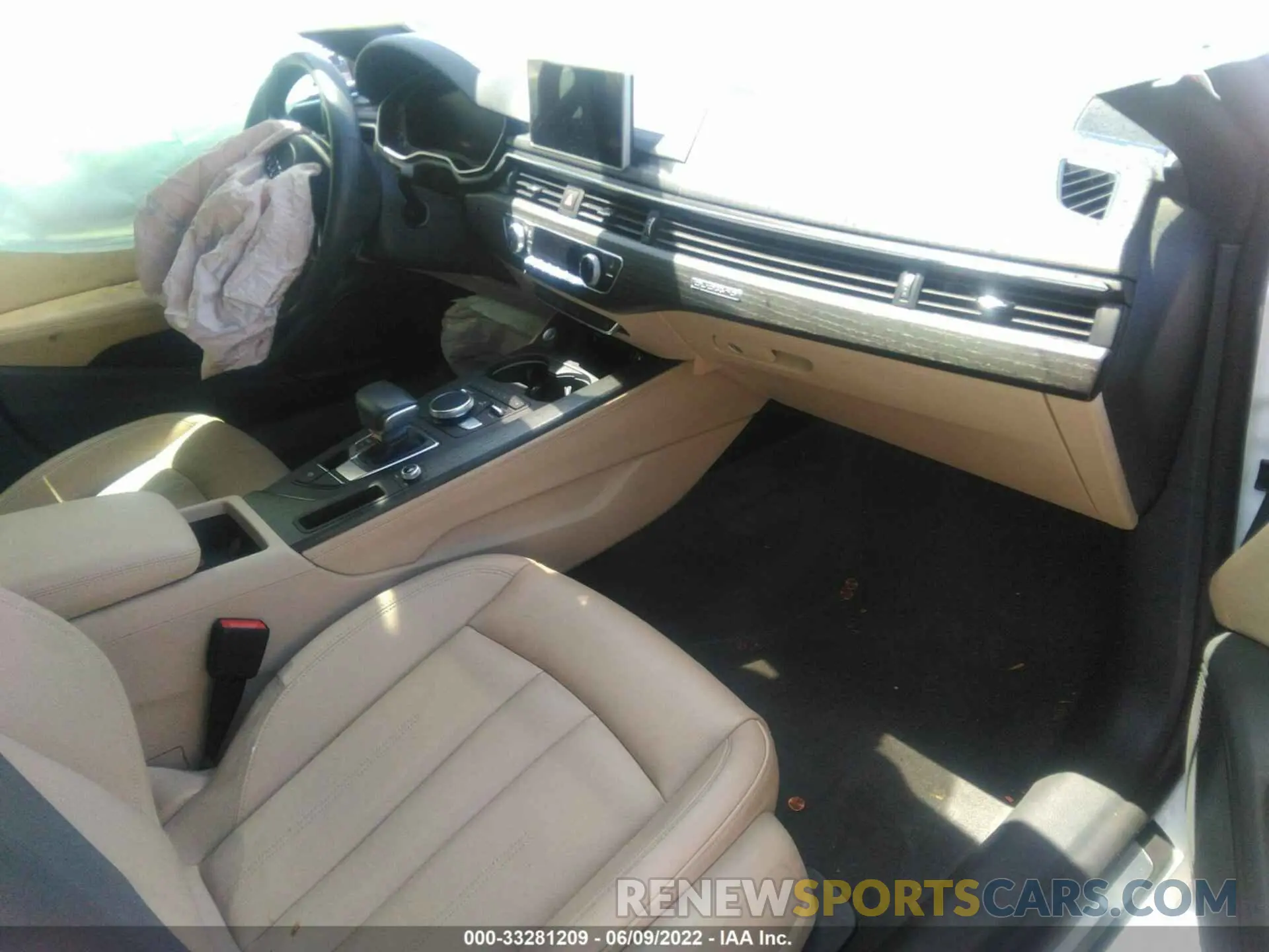 5 fotografías del automóvil dañado WAUBNCF5XKA022757 AUDI A5 SPORTBACK 2019