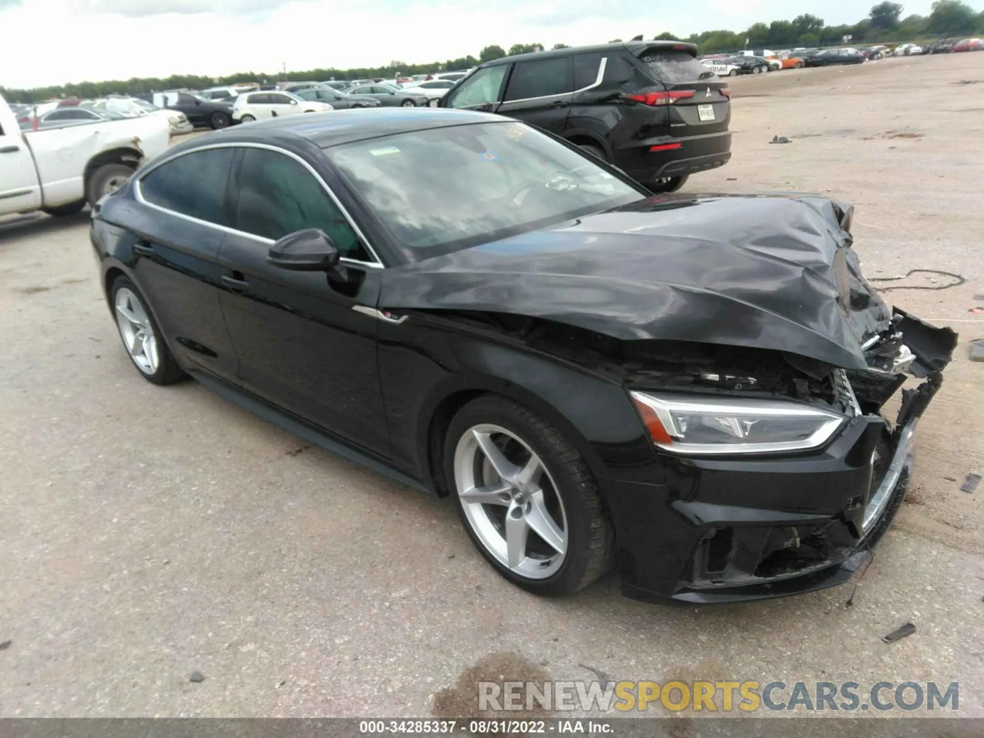 1 fotografías del automóvil dañado WAUDNCF58KA025424 AUDI A5 SPORTBACK 2019