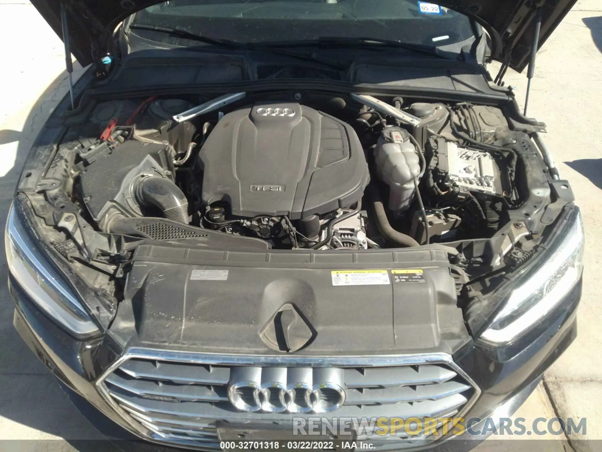 10 fotografías del automóvil dañado WAUENCF52KA046306 AUDI A5 SPORTBACK 2019