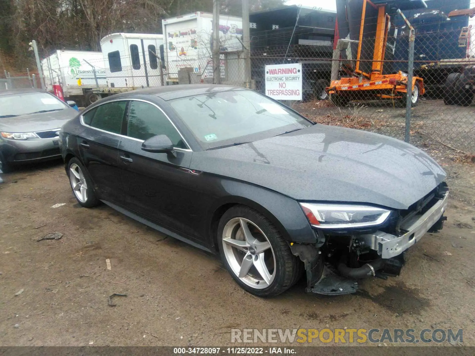1 fotografías del automóvil dañado WAUENCF55KA100147 AUDI A5 SPORTBACK 2019