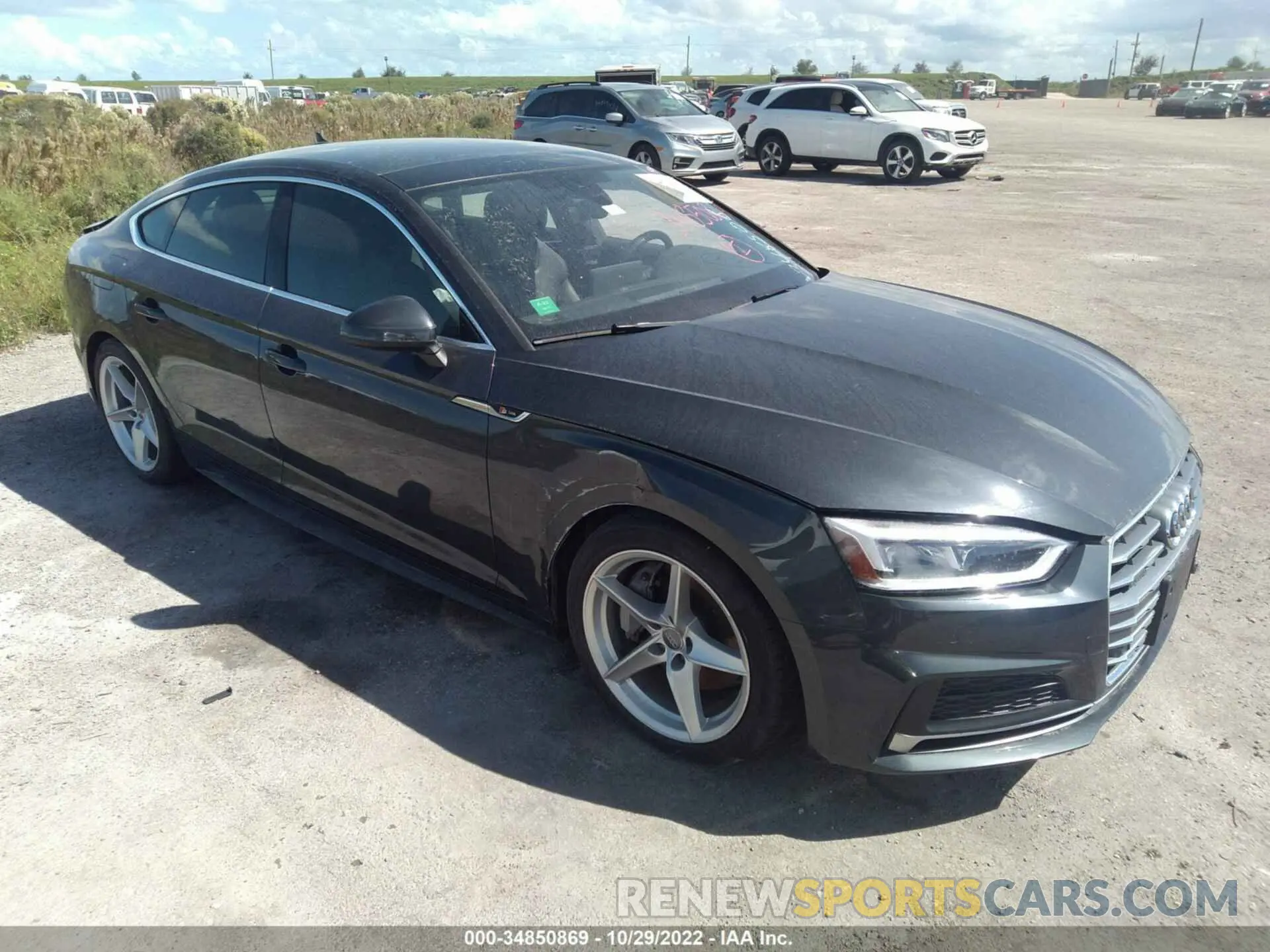 1 fotografías del automóvil dañado WAUENCF57KA048942 AUDI A5 SPORTBACK 2019