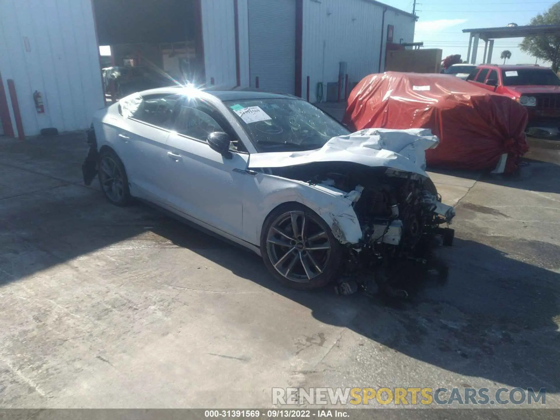 1 fotografías del automóvil dañado WAUFNCF56KA028105 AUDI A5 SPORTBACK 2019