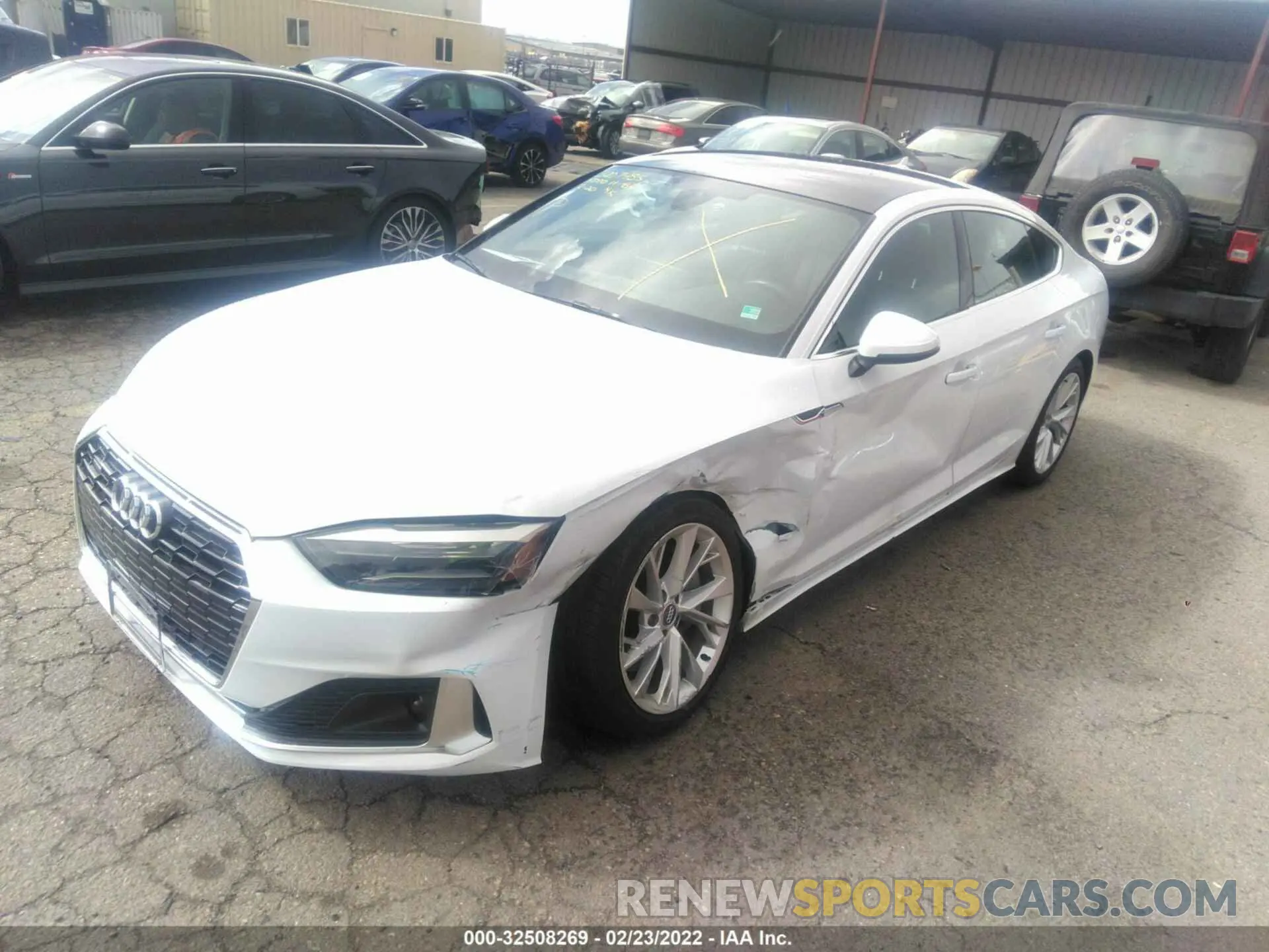 2 fotografías del automóvil dañado WAUANCF51LA004094 AUDI A5 SPORTBACK 2020