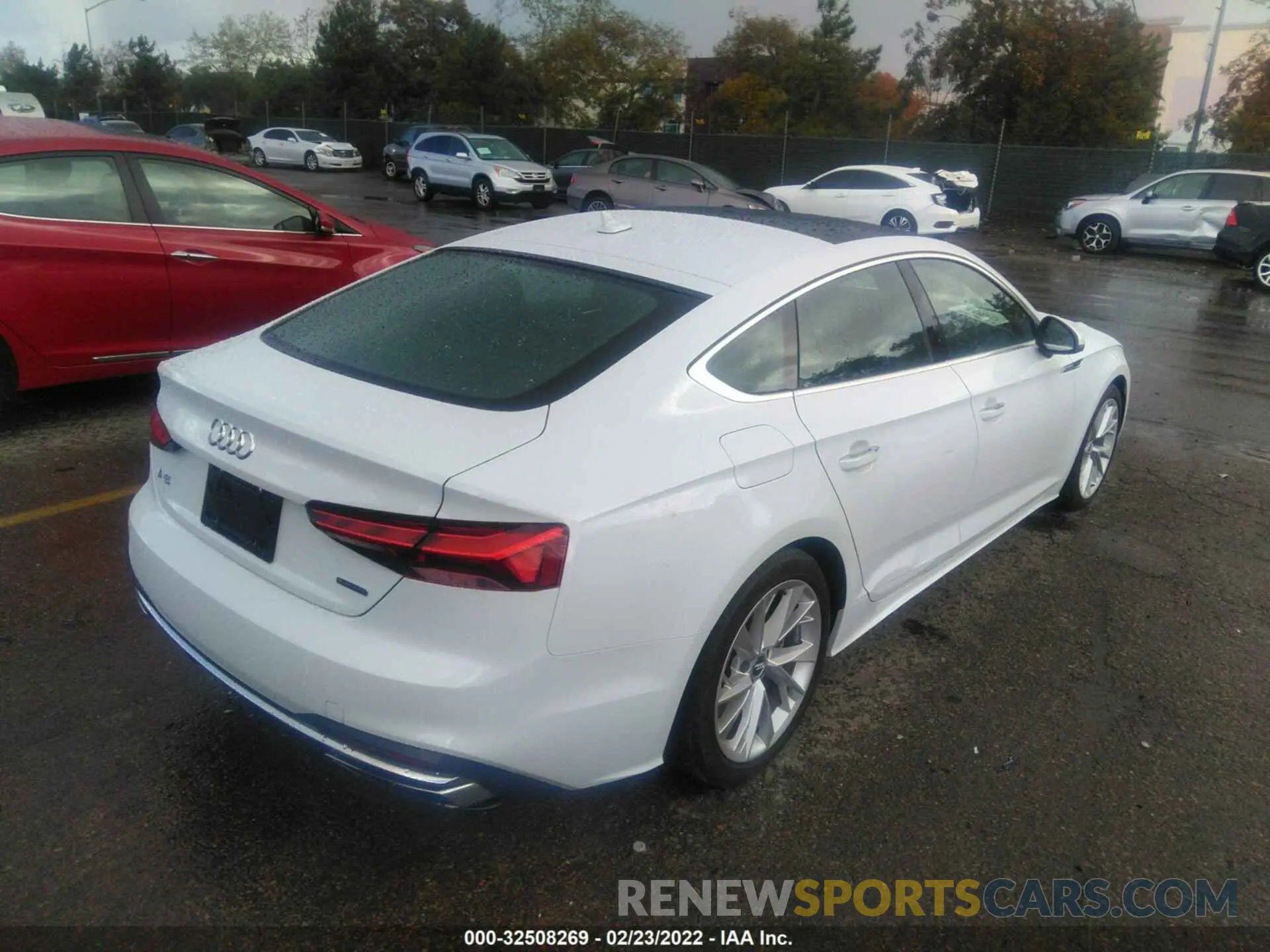 4 fotografías del automóvil dañado WAUANCF51LA004094 AUDI A5 SPORTBACK 2020