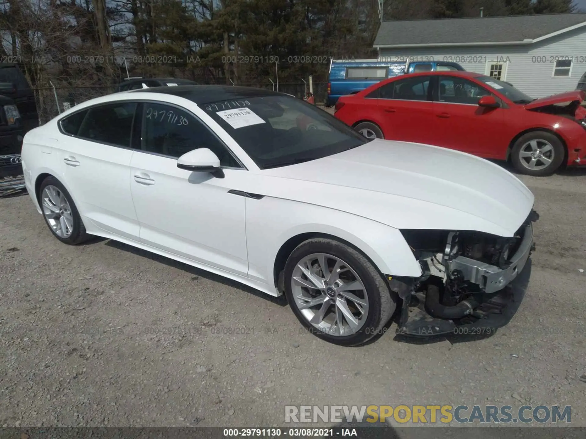 1 fotografías del automóvil dañado WAUANCF53LA004498 AUDI A5 SPORTBACK 2020