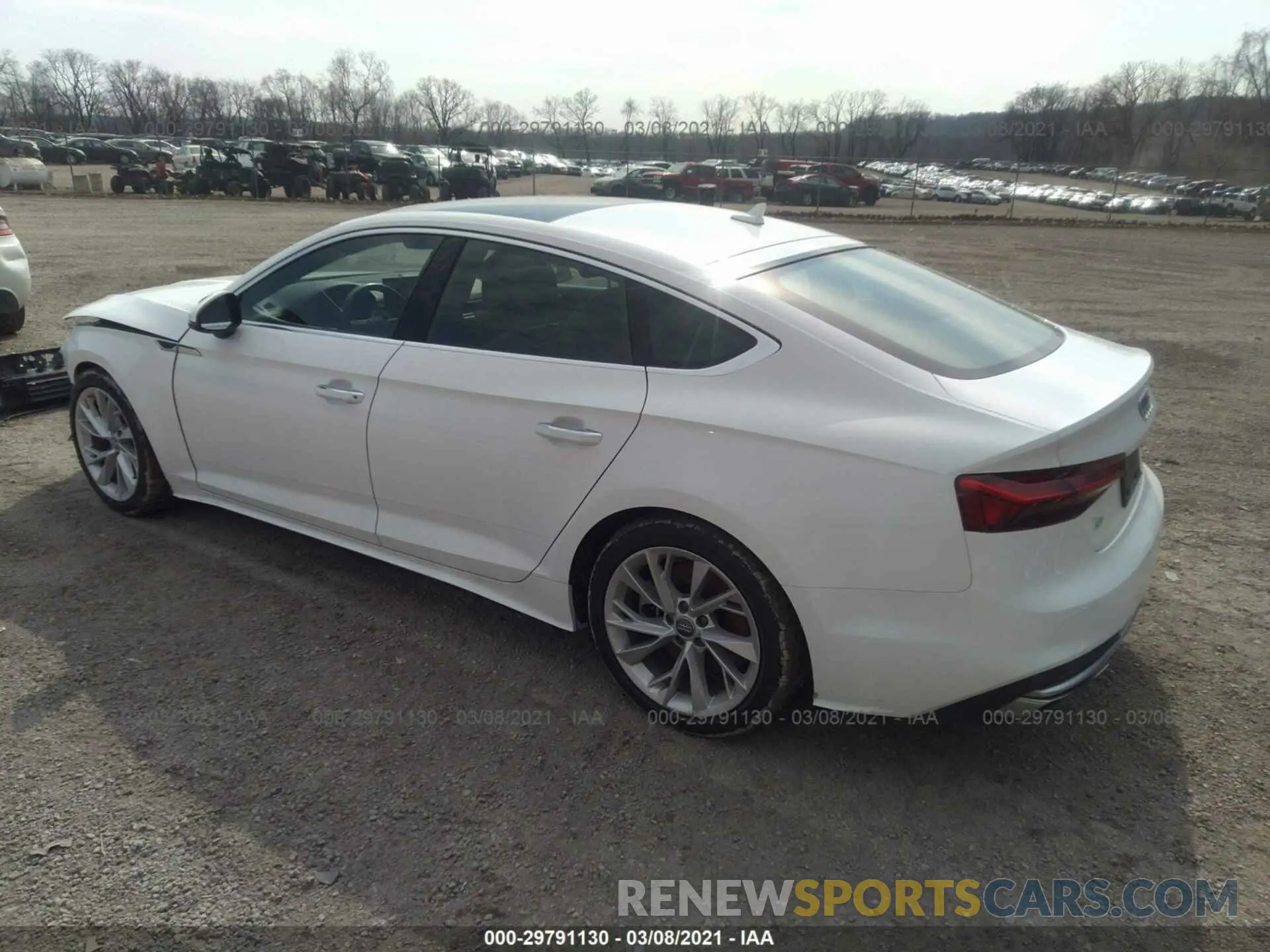 3 fotografías del automóvil dañado WAUANCF53LA004498 AUDI A5 SPORTBACK 2020