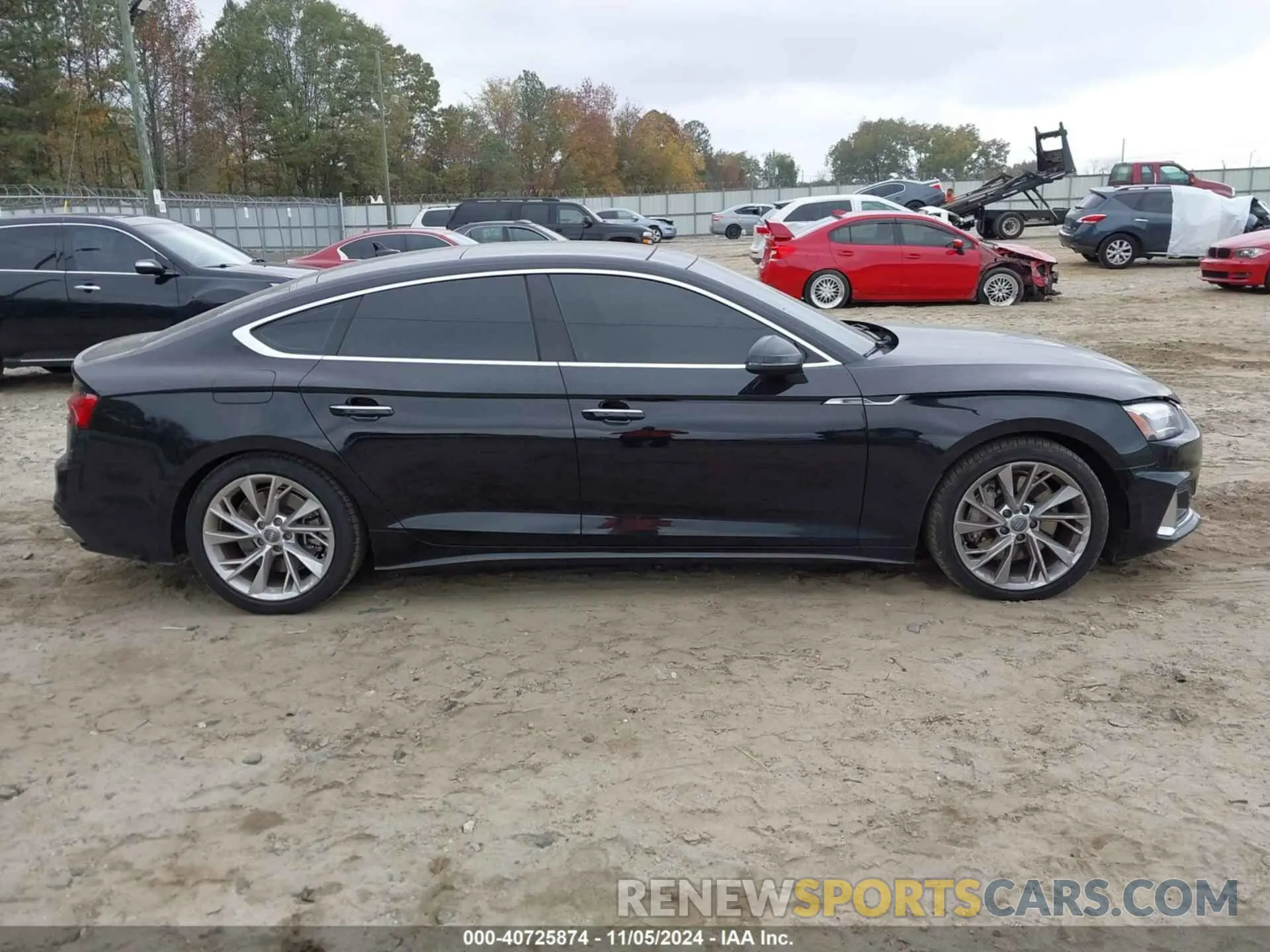 13 fotografías del automóvil dañado WAUANCF55LA007600 AUDI A5 SPORTBACK 2020