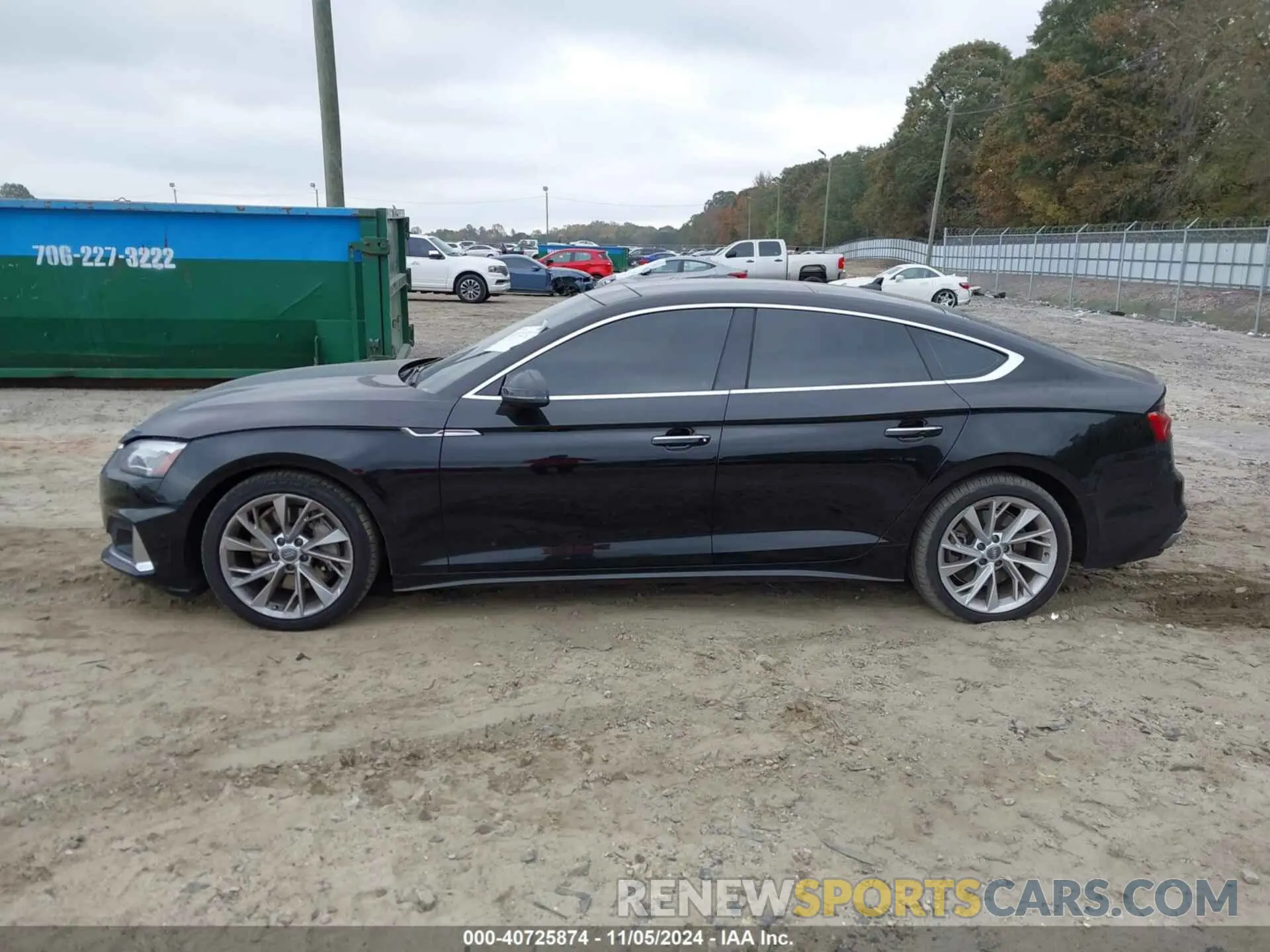 14 fotografías del automóvil dañado WAUANCF55LA007600 AUDI A5 SPORTBACK 2020