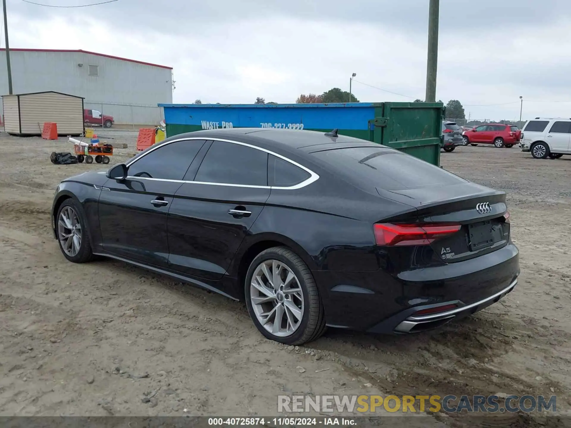 3 fotografías del automóvil dañado WAUANCF55LA007600 AUDI A5 SPORTBACK 2020