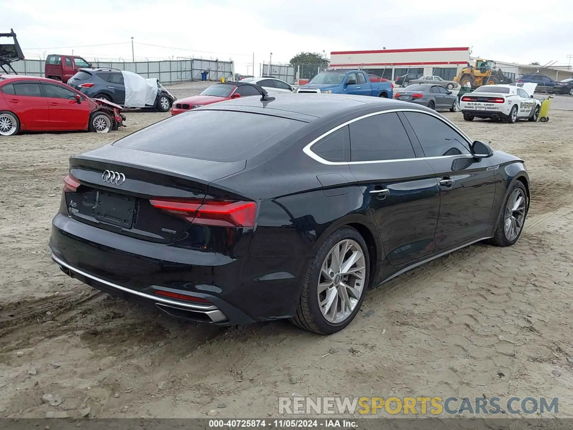 4 fotografías del automóvil dañado WAUANCF55LA007600 AUDI A5 SPORTBACK 2020
