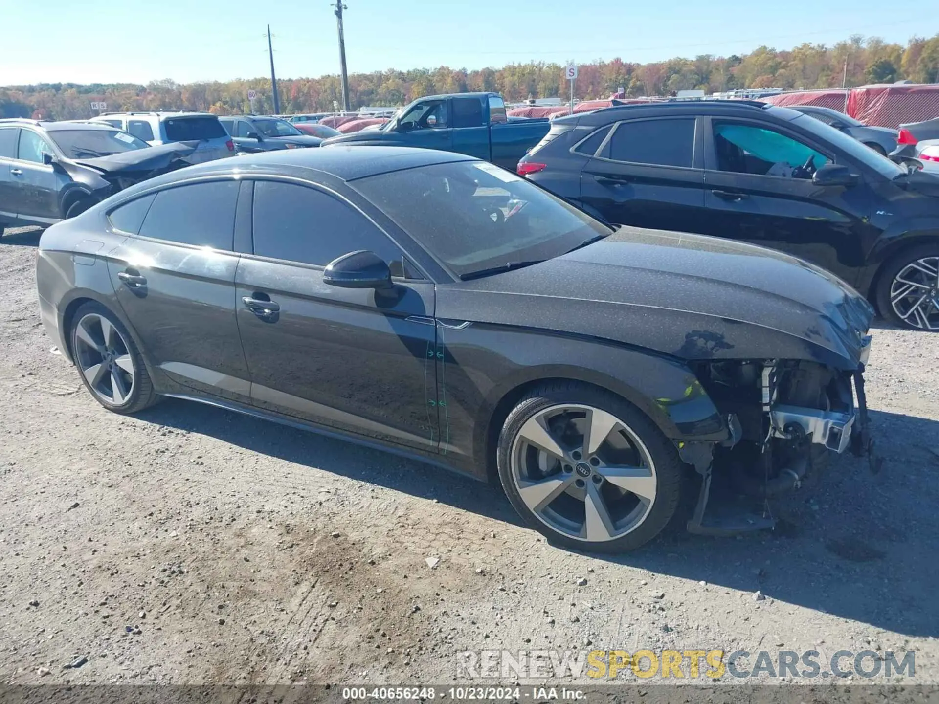 13 fotografías del automóvil dañado WAUCNCF57LA017523 AUDI A5 SPORTBACK 2020