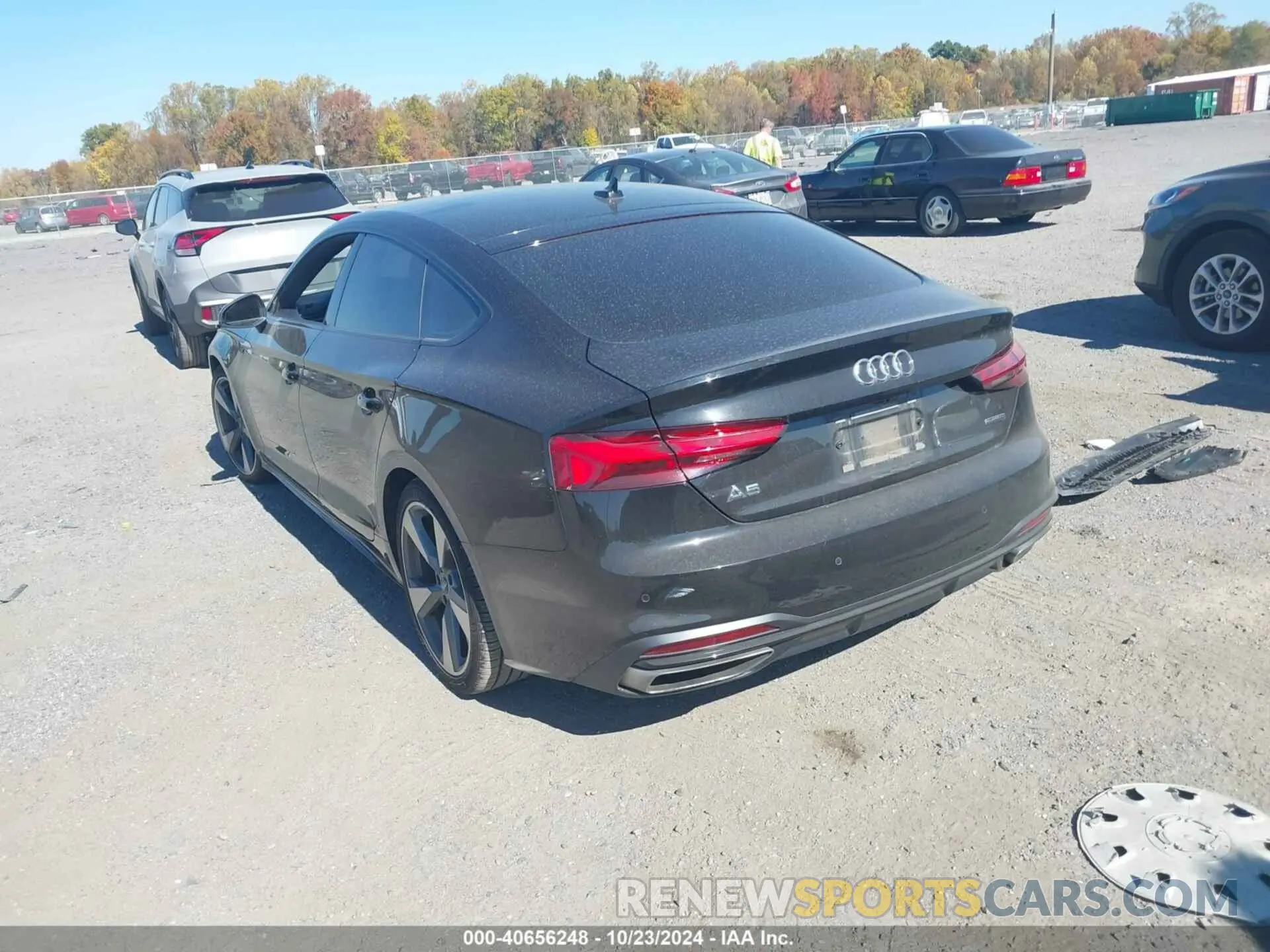3 fotografías del automóvil dañado WAUCNCF57LA017523 AUDI A5 SPORTBACK 2020