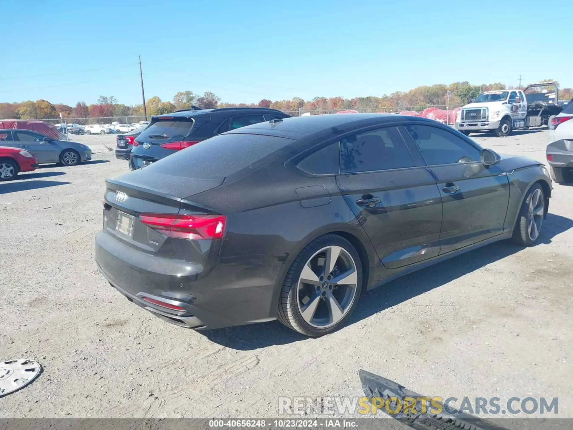 4 fotografías del automóvil dañado WAUCNCF57LA017523 AUDI A5 SPORTBACK 2020