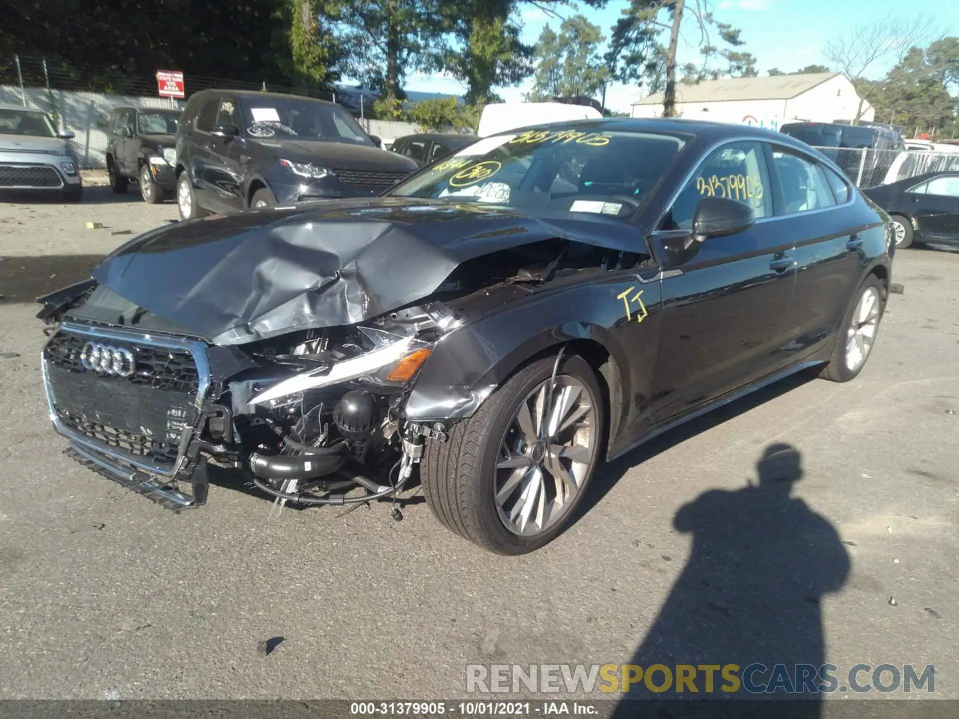 2 fotografías del automóvil dañado WAUABCF5XMA037363 AUDI A5 SPORTBACK 2021