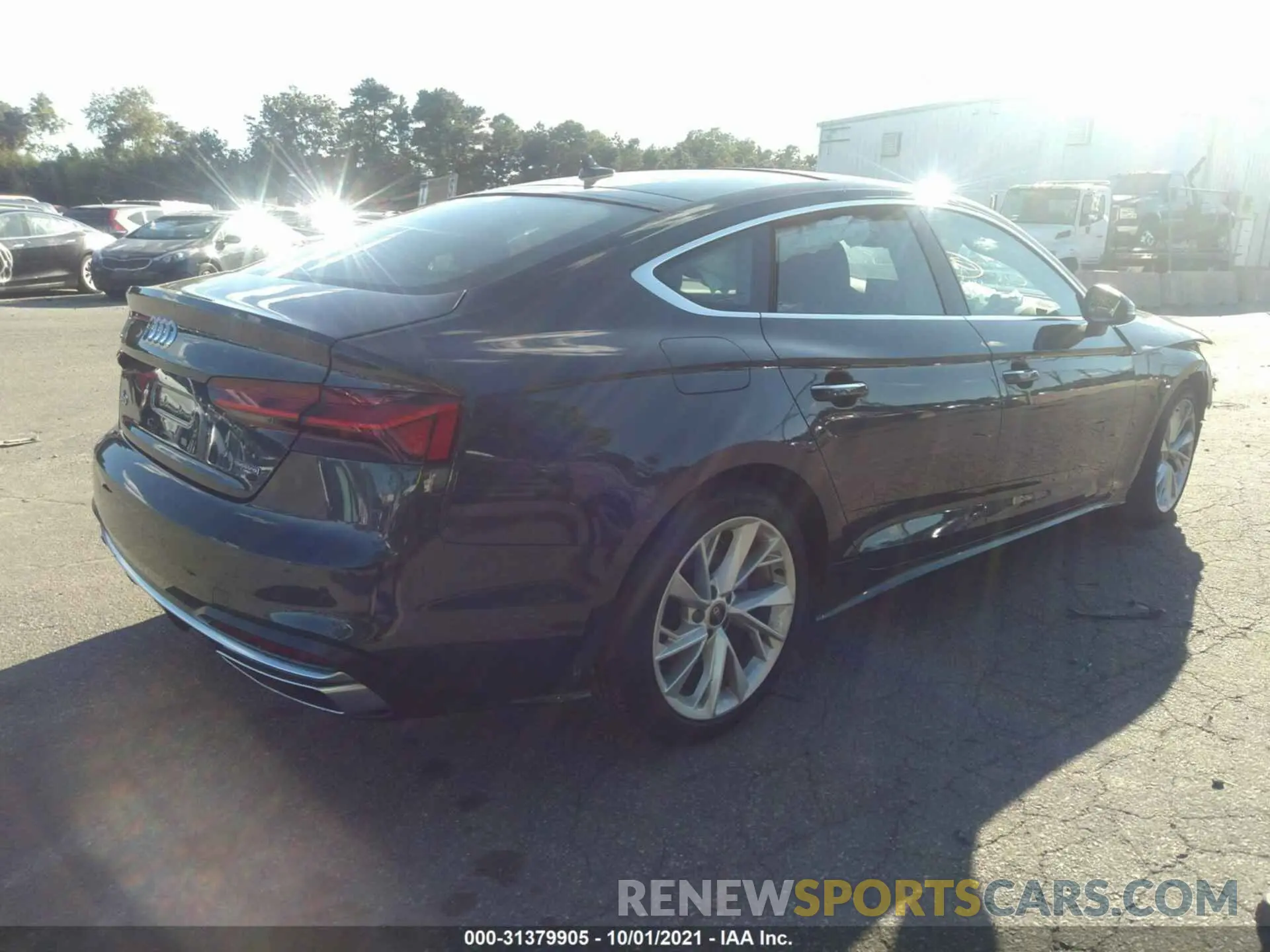 4 fotografías del automóvil dañado WAUABCF5XMA037363 AUDI A5 SPORTBACK 2021