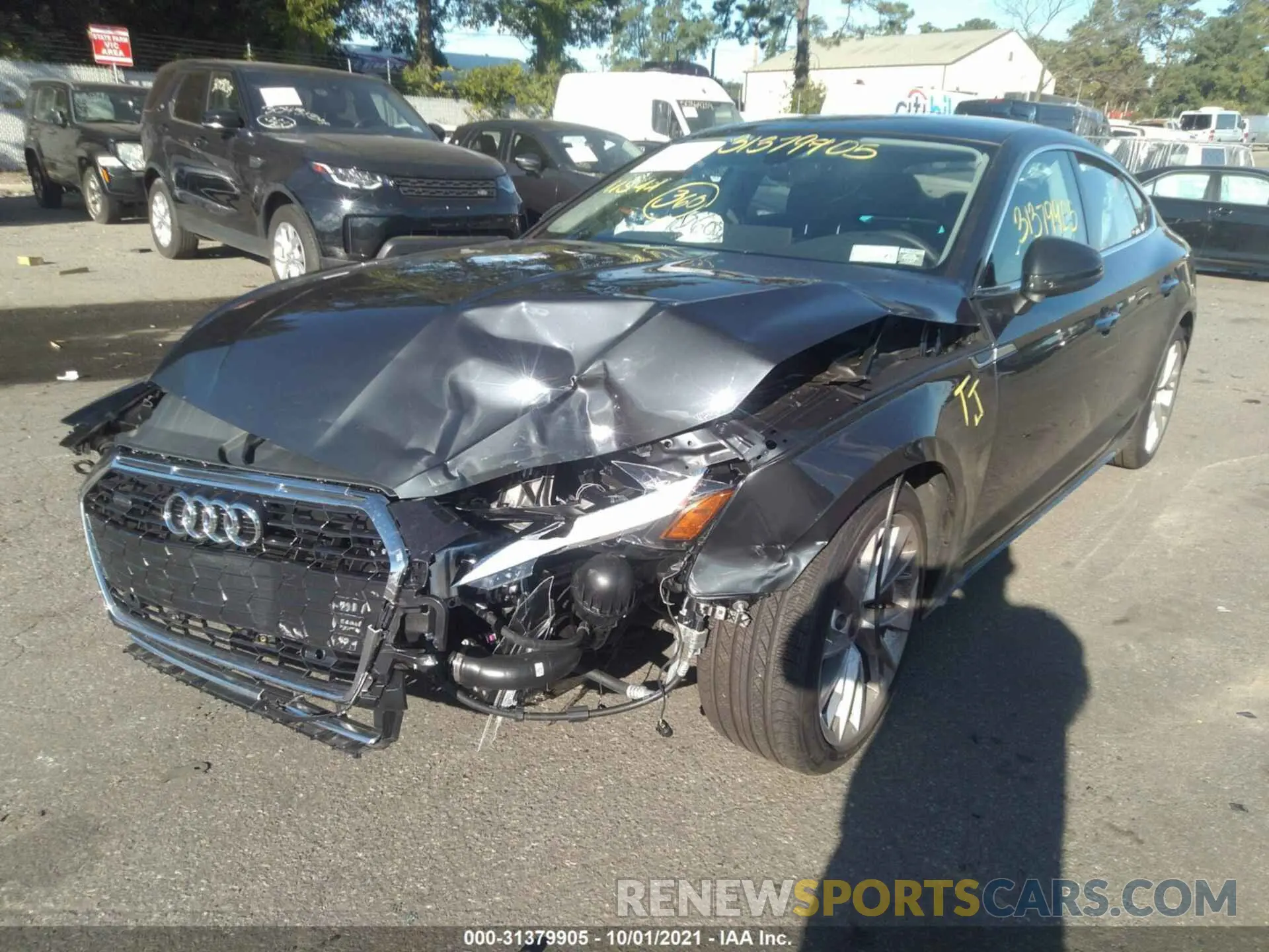 6 fotografías del automóvil dañado WAUABCF5XMA037363 AUDI A5 SPORTBACK 2021