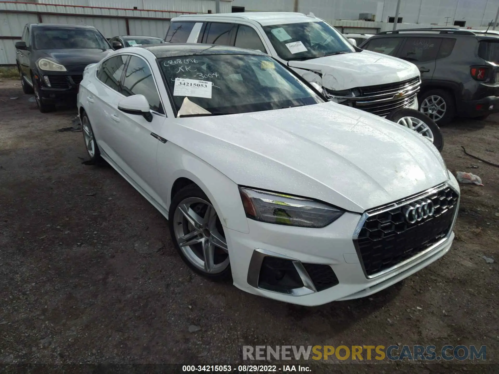 1 fotografías del automóvil dañado WAUDACF55MA013004 AUDI A5 SPORTBACK 2021