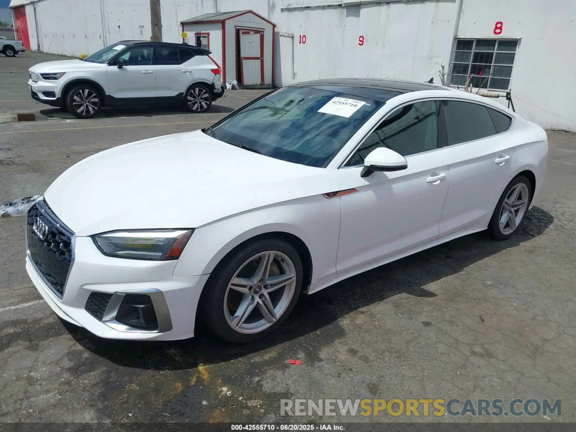 2 fotografías del automóvil dañado WAUDACF55MA020955 AUDI A5 SPORTBACK 2021