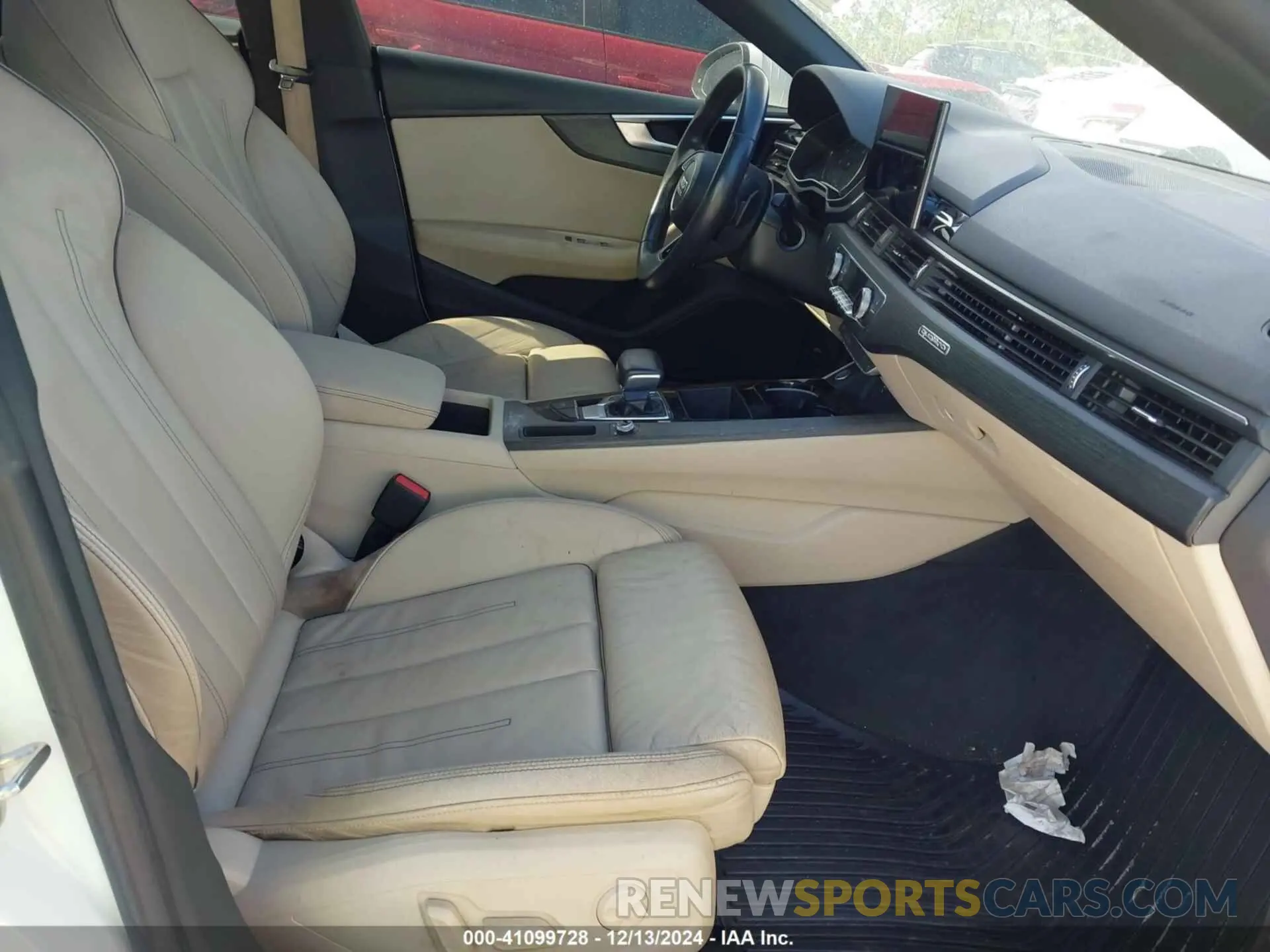 5 fotografías del automóvil dañado WAUDACF57MA014820 AUDI A5 SPORTBACK 2021