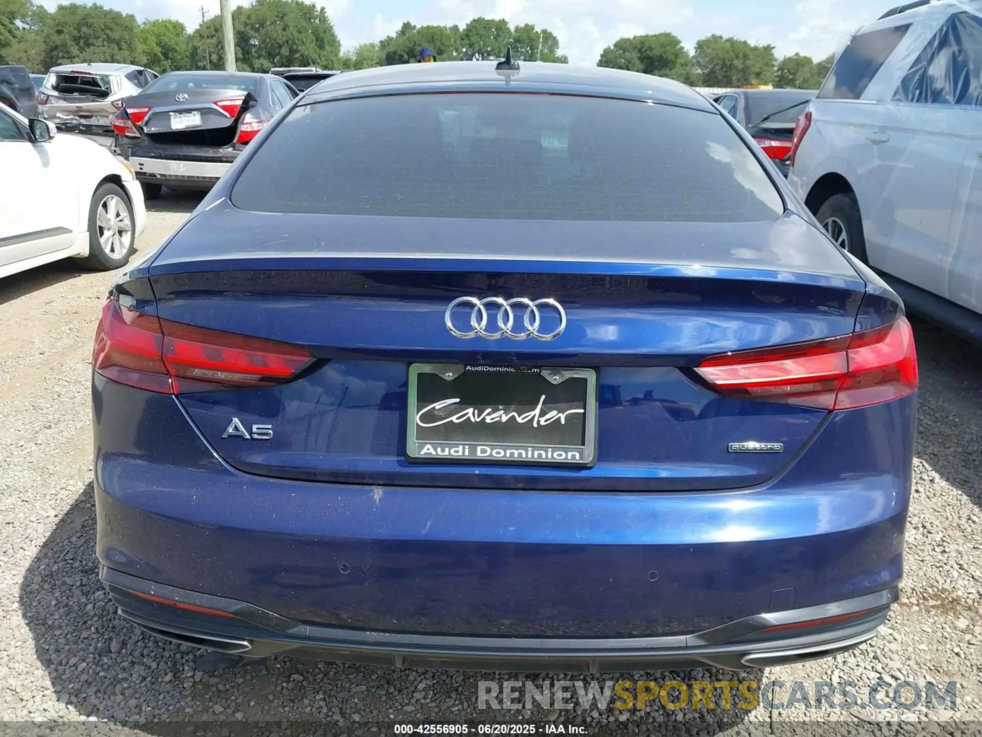 15 fotografías del automóvil dañado WAUEACF53MA003365 AUDI A5 SPORTBACK 2021