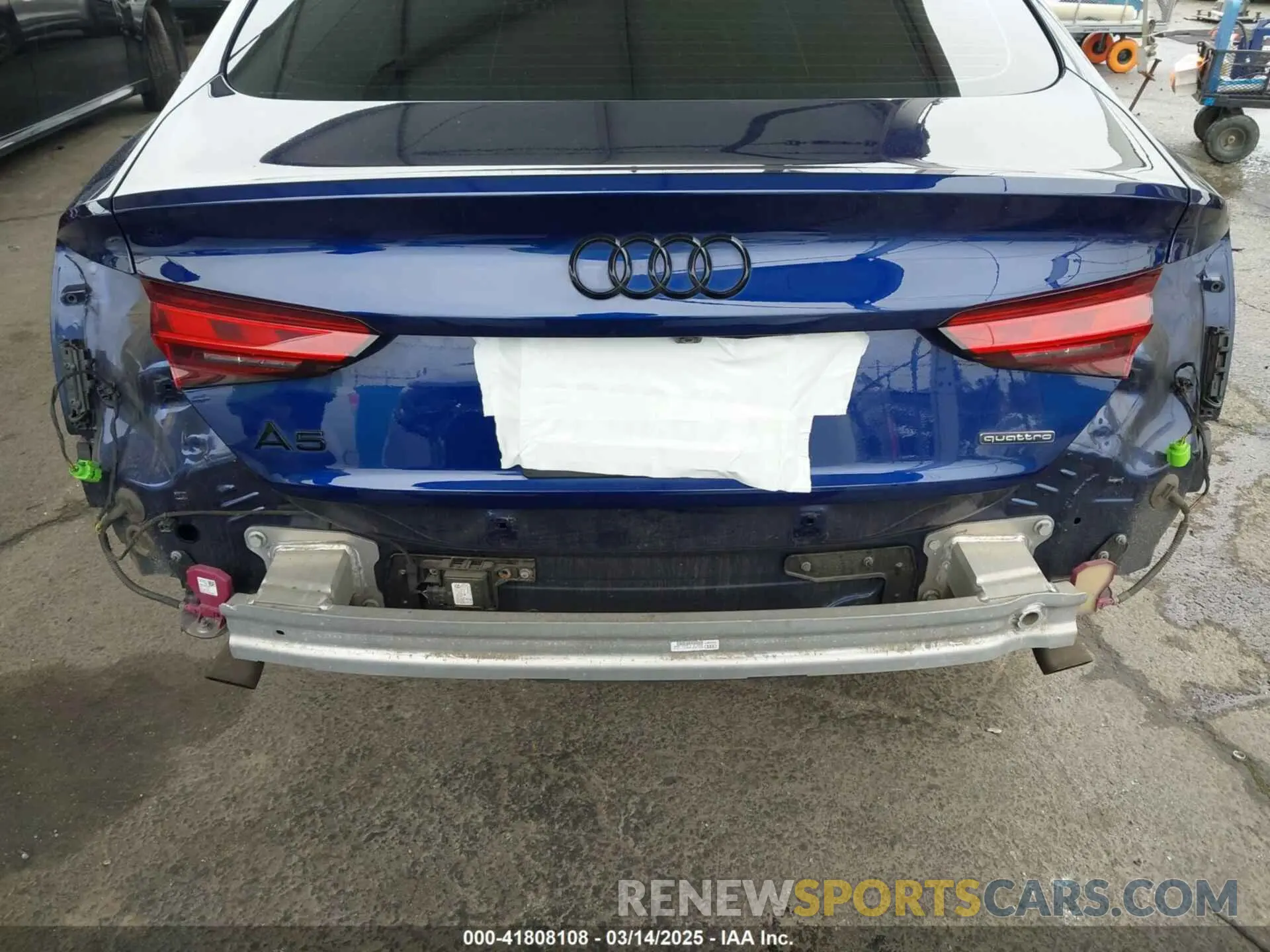 21 fotografías del automóvil dañado WAUFACF52MA062945 AUDI A5 SPORTBACK 2021