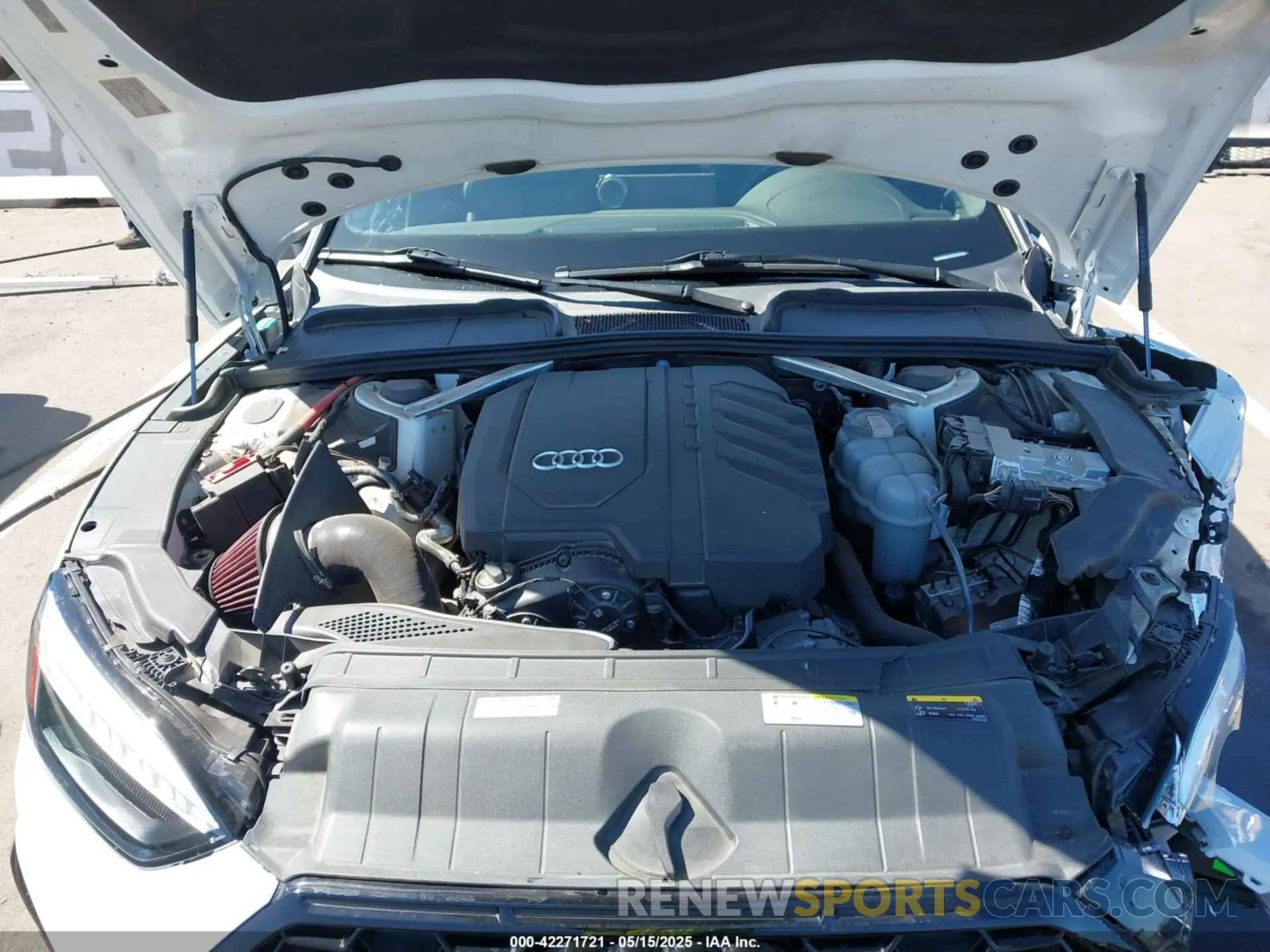 10 fotografías del automóvil dañado WAUFACF57MA050550 AUDI A5 SPORTBACK 2021