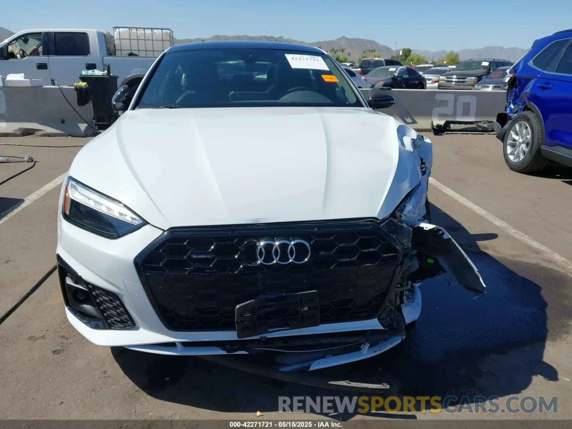 12 fotografías del automóvil dañado WAUFACF57MA050550 AUDI A5 SPORTBACK 2021