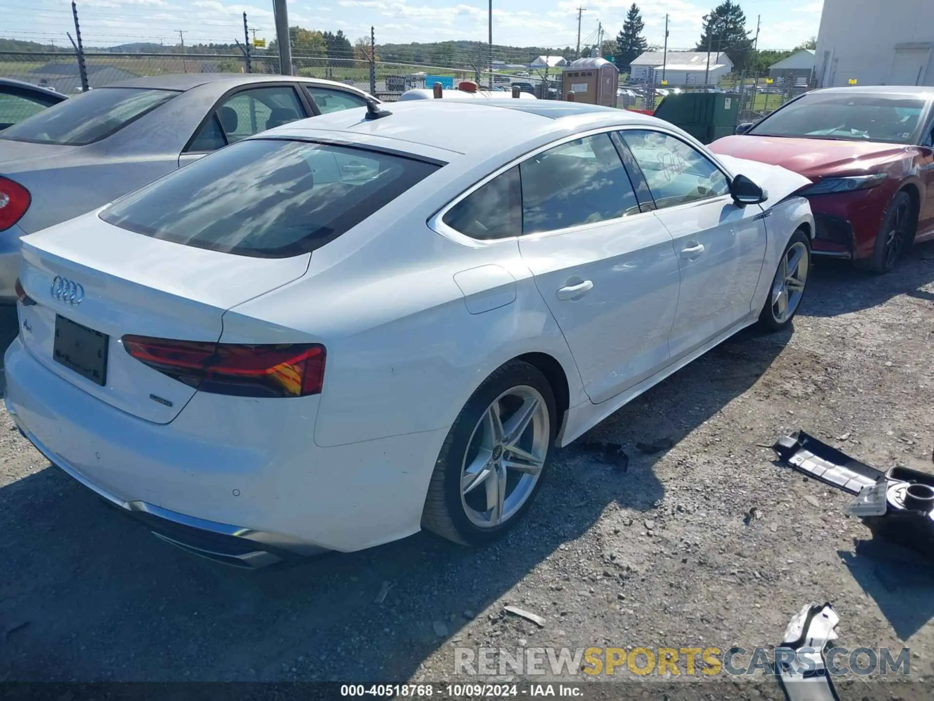 4 fotografías del automóvil dañado WAUDACF5XNA014991 AUDI A5 SPORTBACK 2022