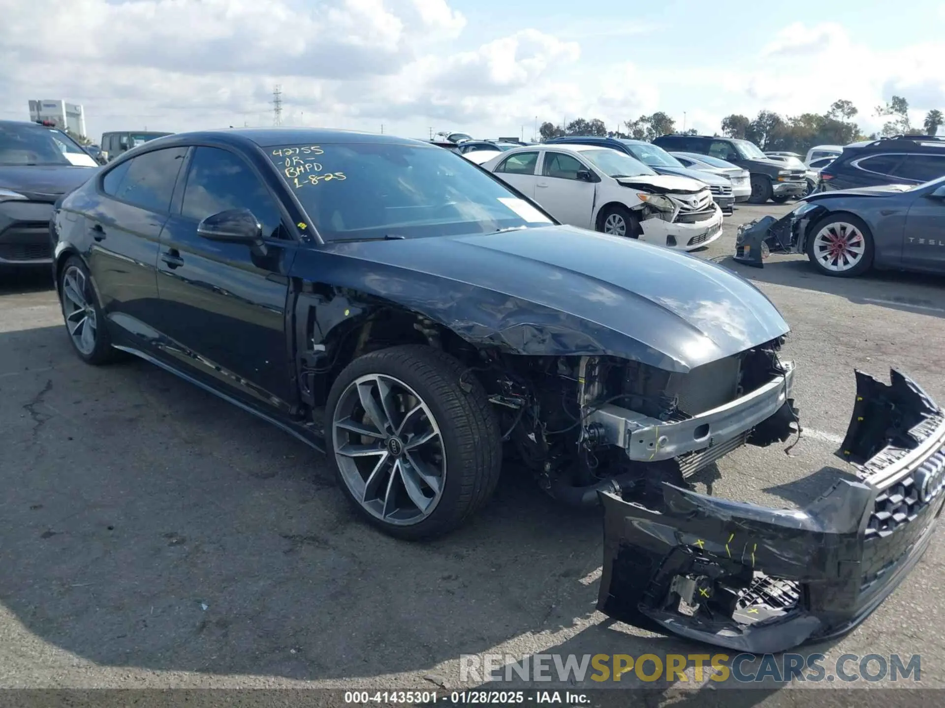 1 fotografías del automóvil dañado WAUFACF55NA015278 AUDI A5 SPORTBACK 2022
