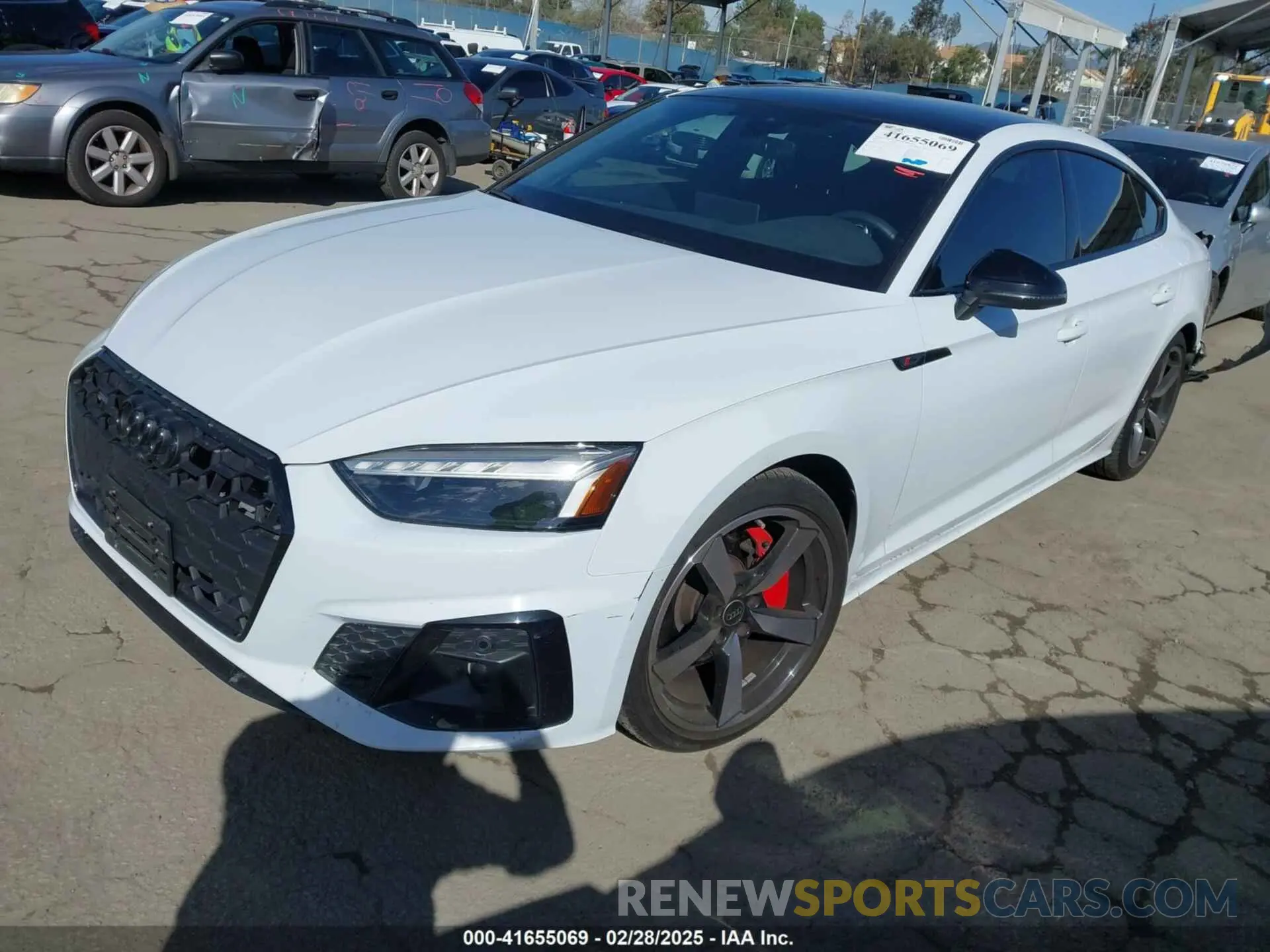 2 fotografías del automóvil dañado WAUFACF5XNA023313 AUDI A5 SPORTBACK 2022
