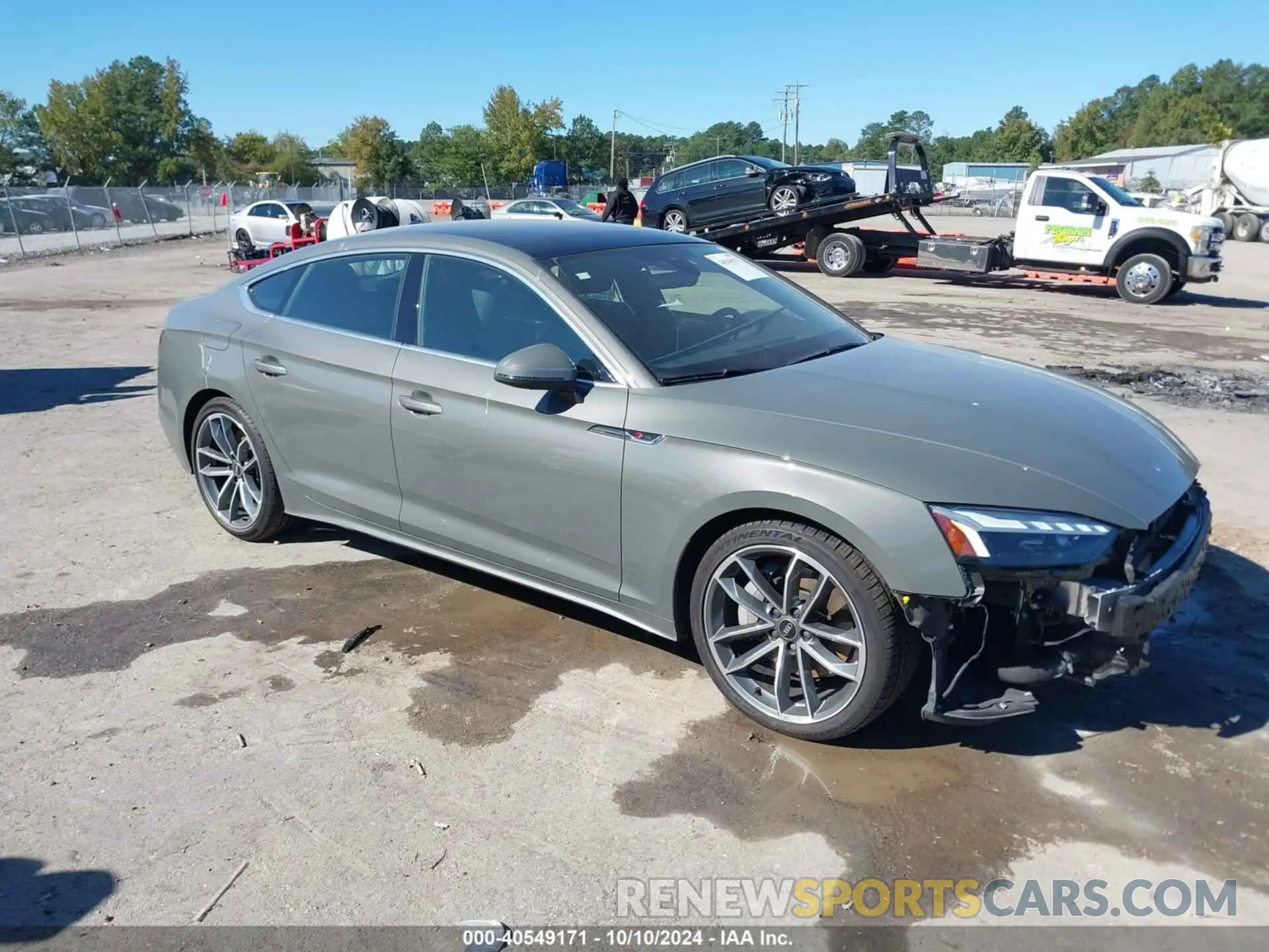 1 fotografías del automóvil dañado WAUFACF54PA016019 AUDI A5 SPORTBACK 2023