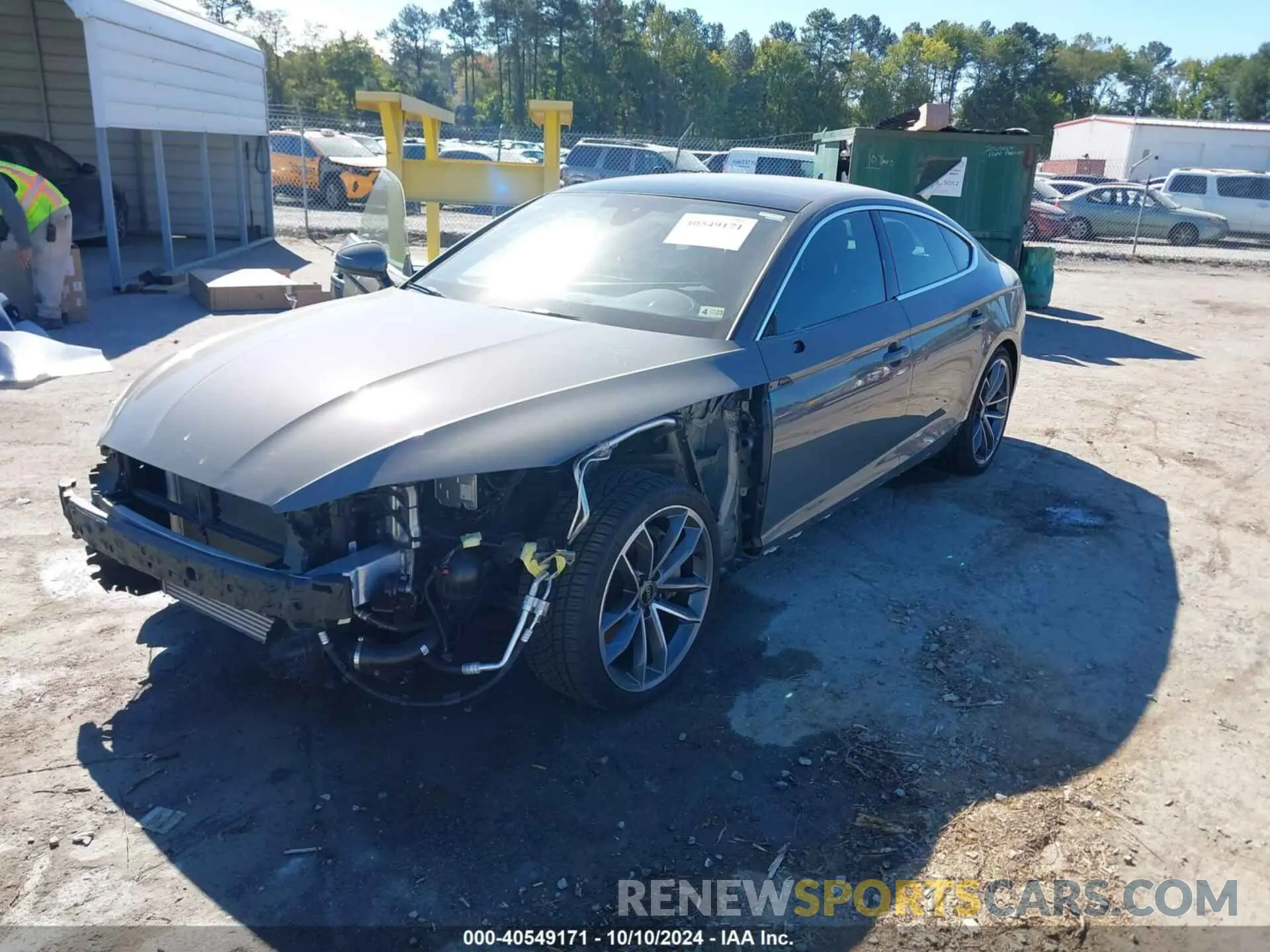 2 fotografías del automóvil dañado WAUFACF54PA016019 AUDI A5 SPORTBACK 2023