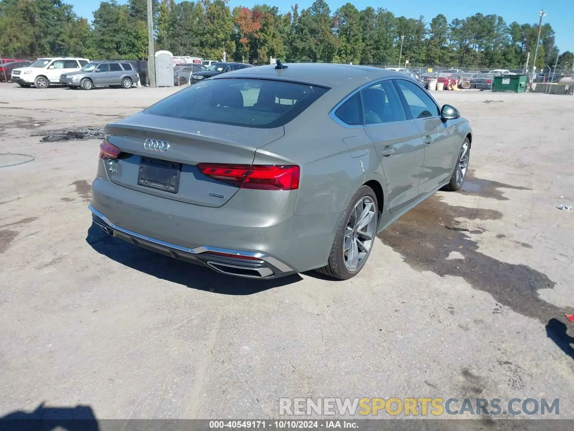 4 fotografías del automóvil dañado WAUFACF54PA016019 AUDI A5 SPORTBACK 2023