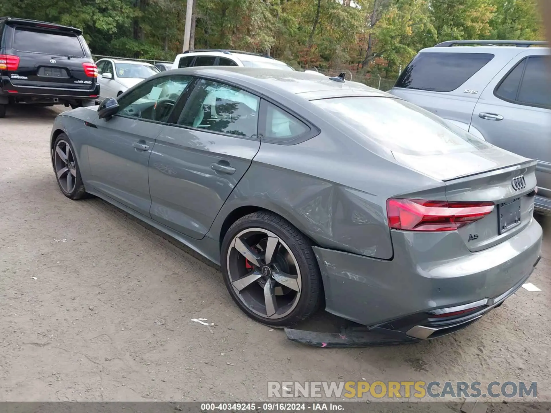 3 fotografías del automóvil dañado WAUFACF55PA062670 AUDI A5 SPORTBACK 2023