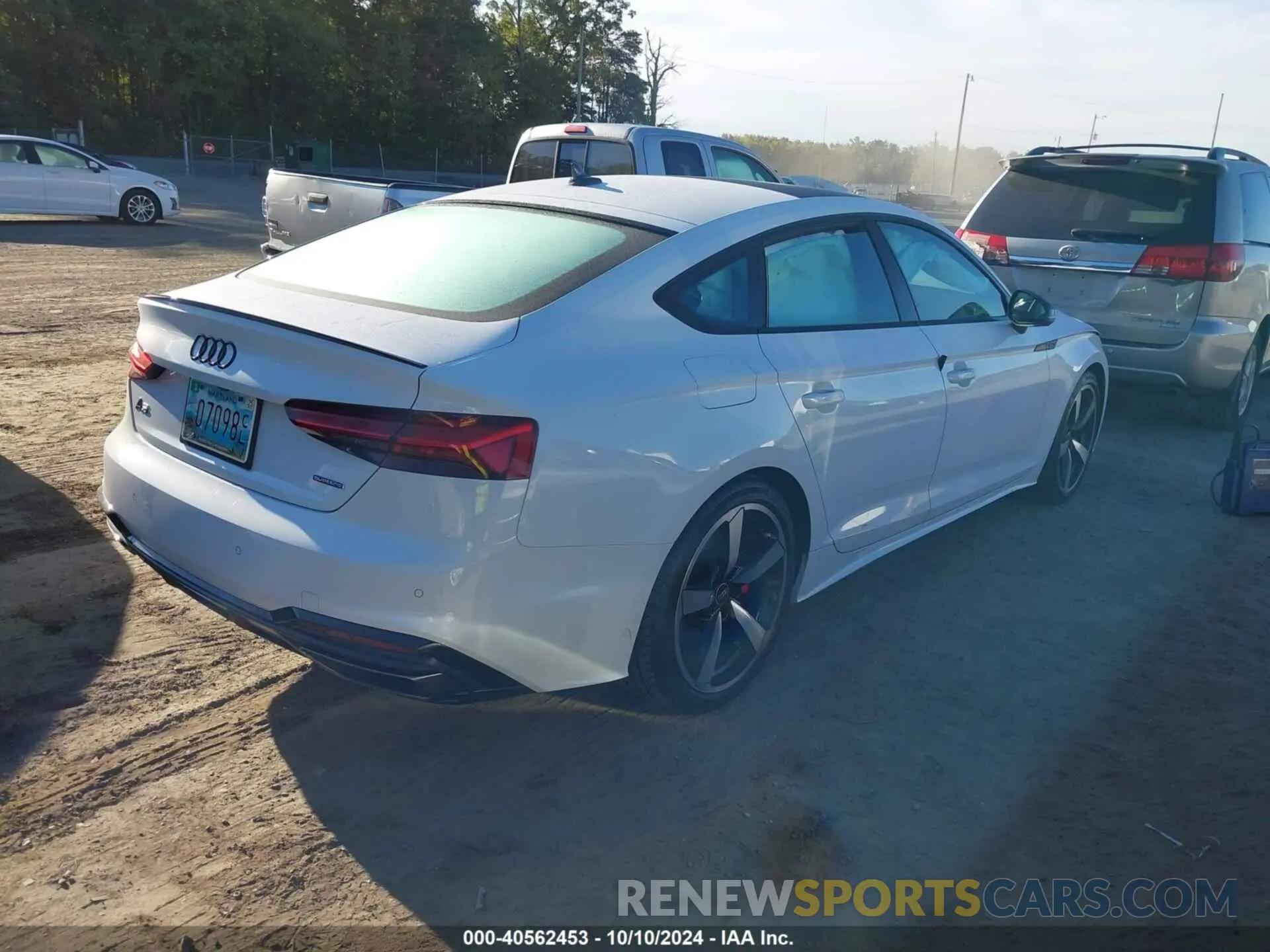 4 fotografías del automóvil dañado WAUFACF56PA027409 AUDI A5 SPORTBACK 2023