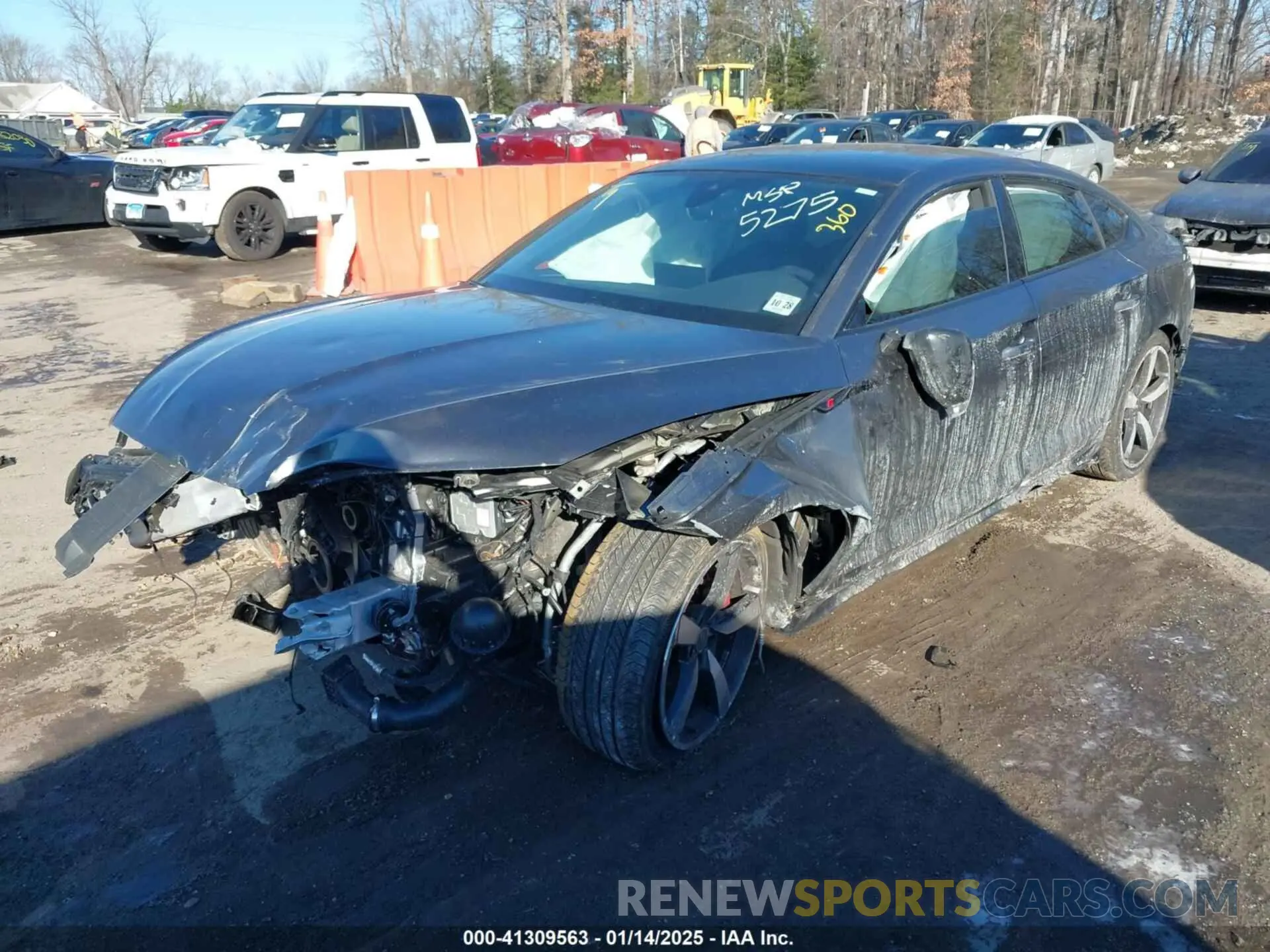 2 fotografías del automóvil dañado WAUFACF58PA055275 AUDI A5 SPORTBACK 2023