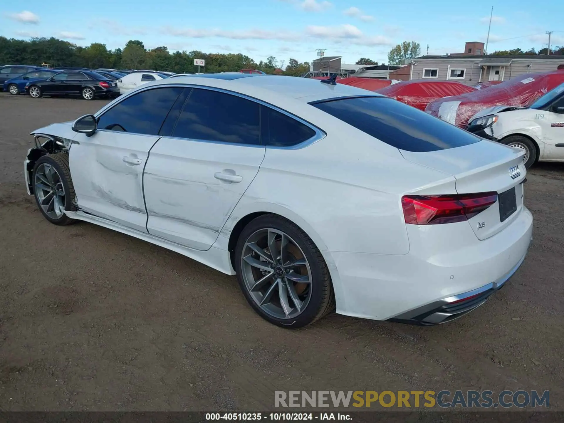 3 fotografías del automóvil dañado WAUDACF57RA072725 AUDI A5 SPORTBACK 2024
