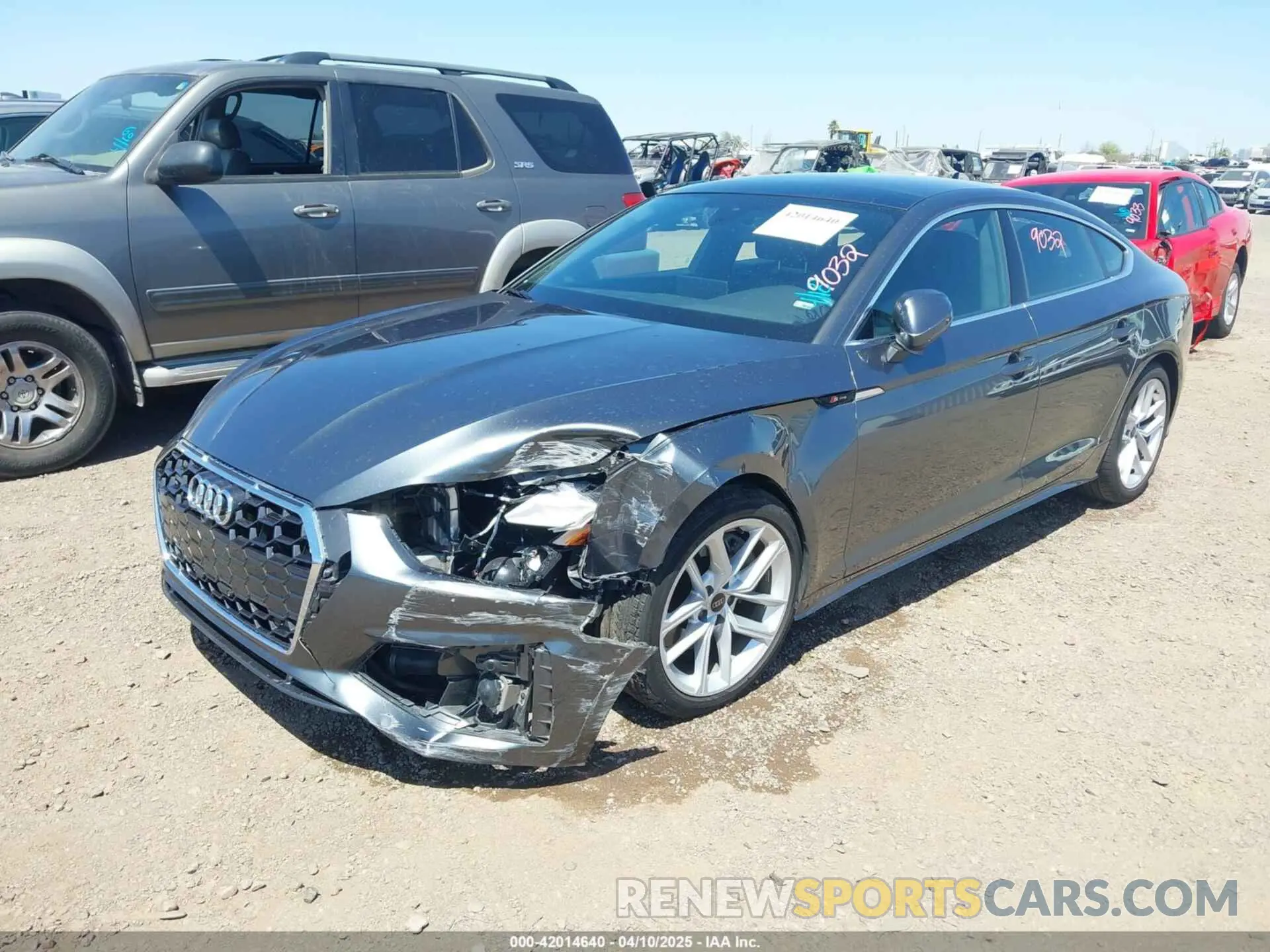 6 fotografías del automóvil dañado WAUFACF50RA024105 AUDI A5 SPORTBACK 2024