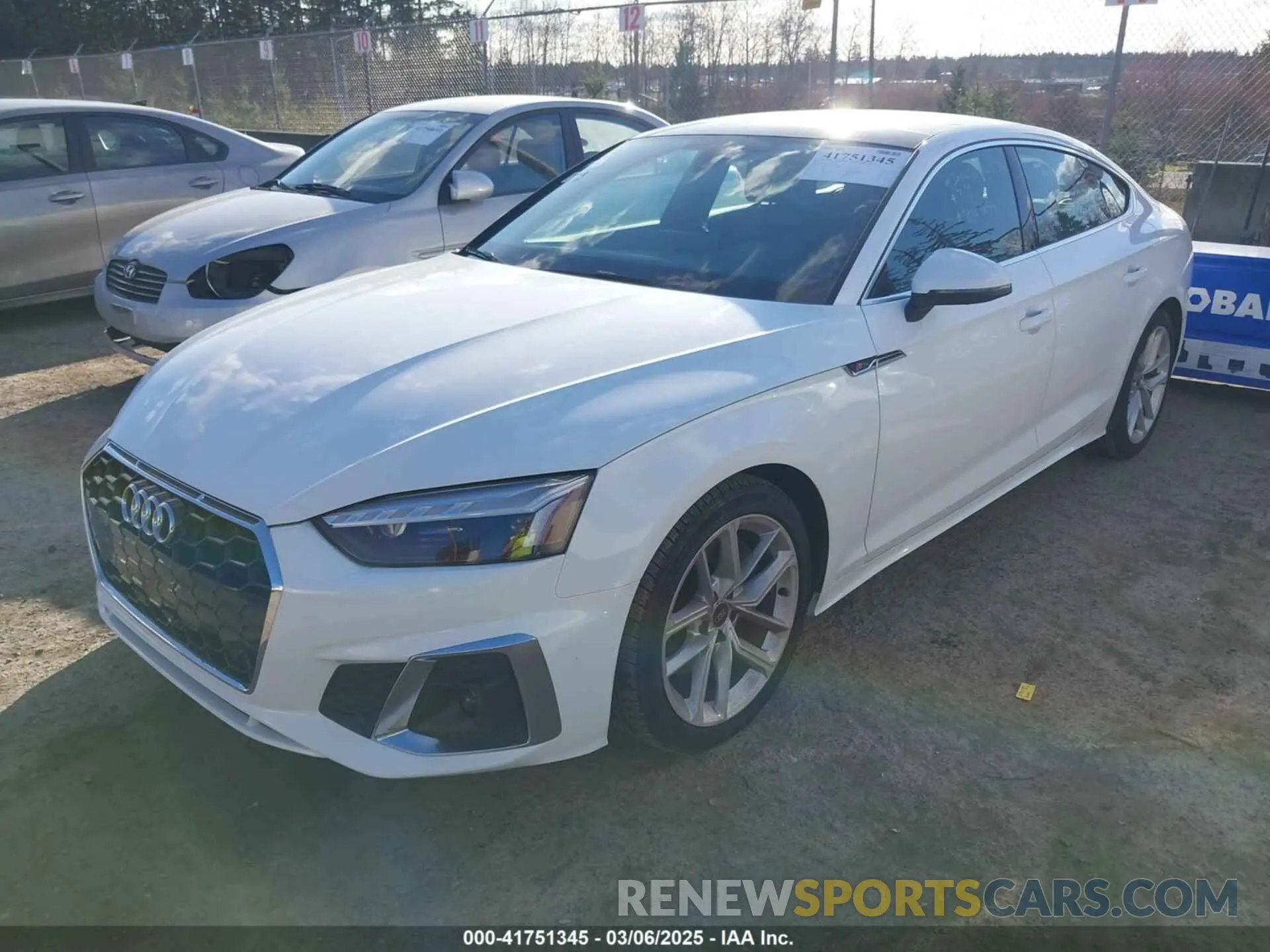 2 fotografías del automóvil dañado WAUFACF50RA096695 AUDI A5 SPORTBACK 2024
