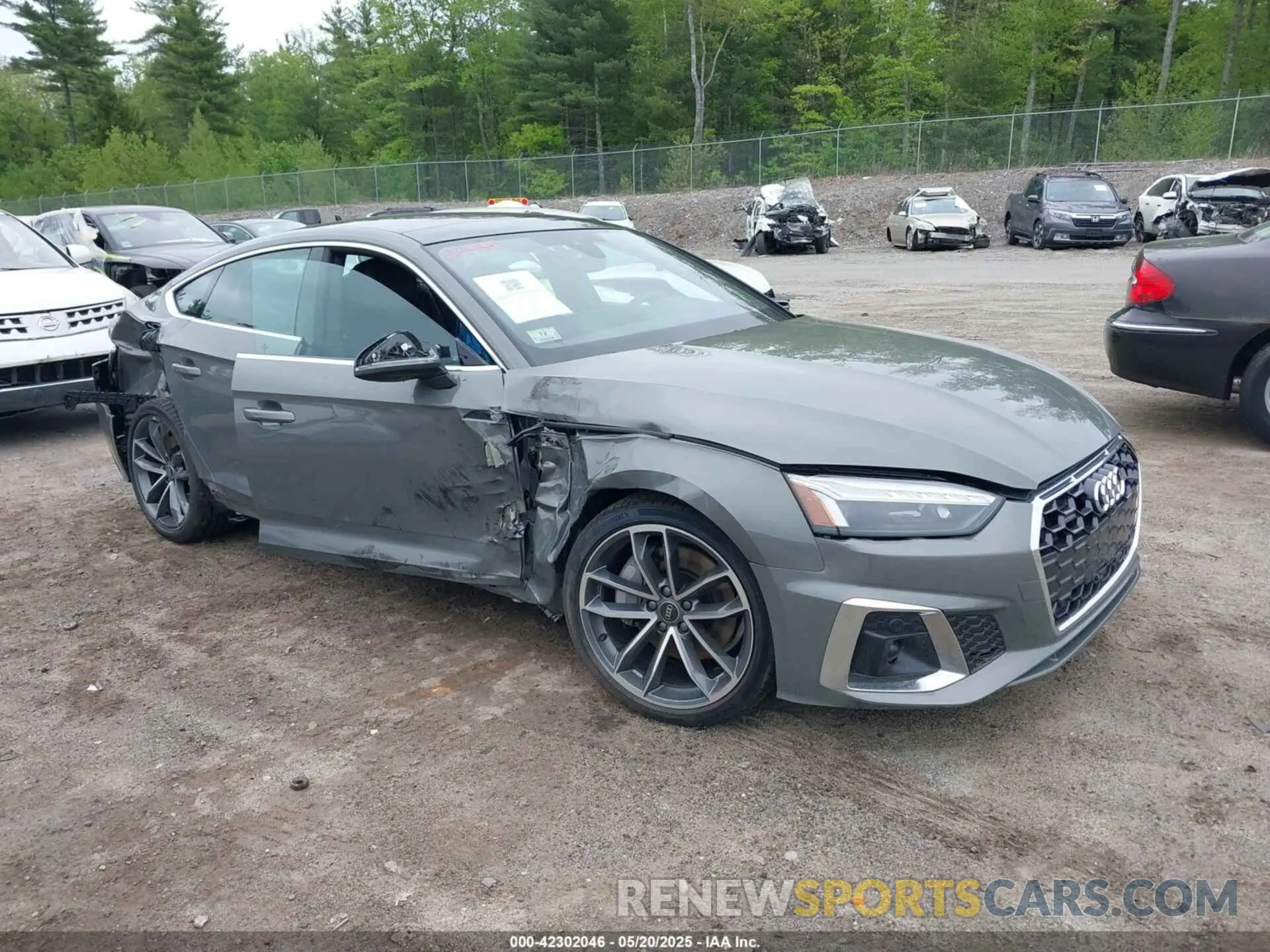 1 fotografías del automóvil dañado WAUFACF52RA132208 AUDI A5 SPORTBACK 2024