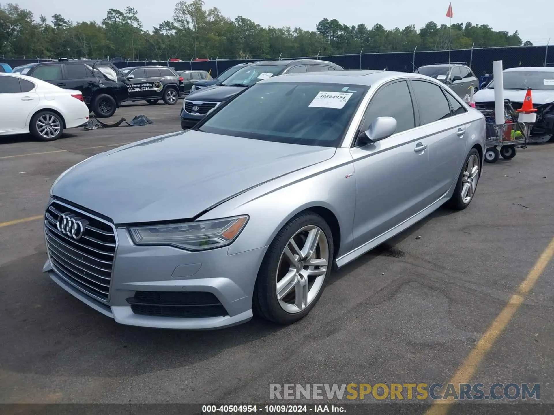 2 fotografías del automóvil dañado WAUF8AFC9HN077665 AUDI A6 2017